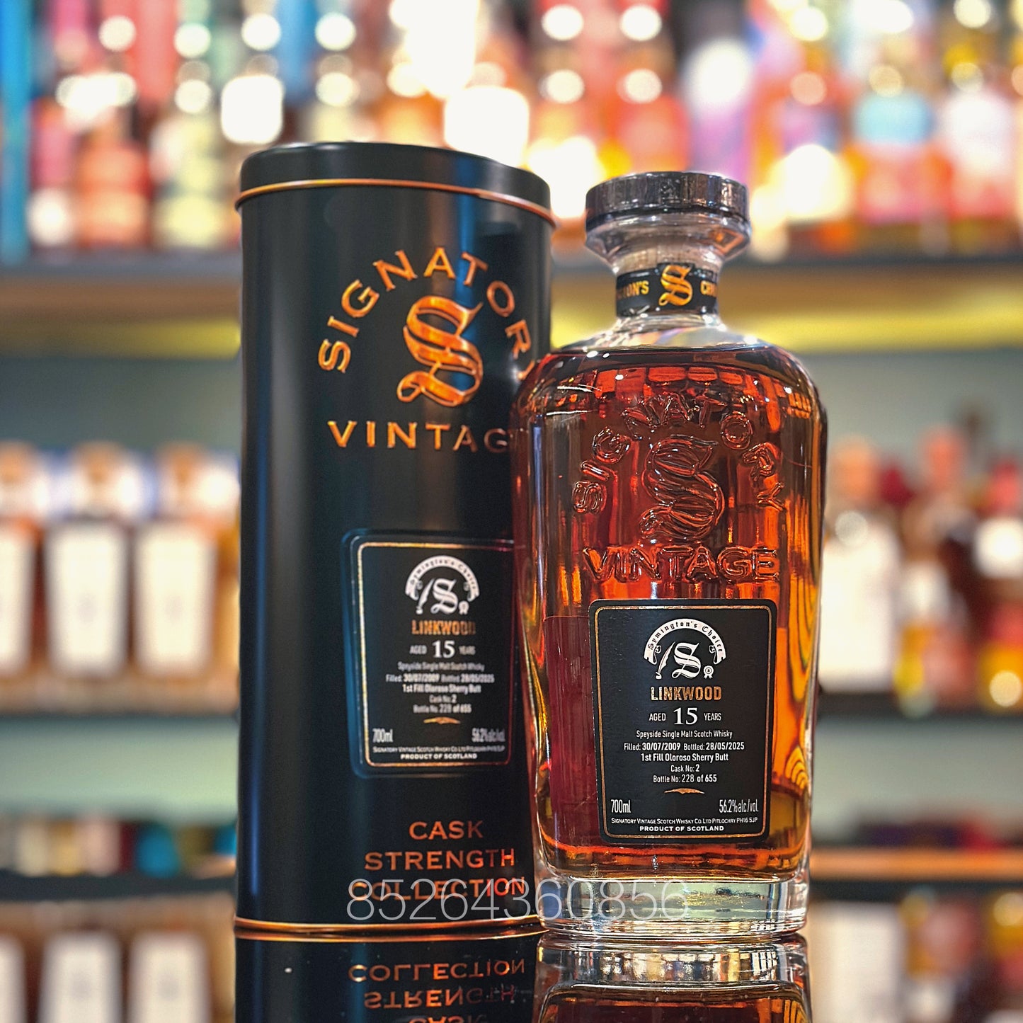 Linkwood 15 Year Old 2009-2025 First-fill Oloroso Sherry Butt #2 Symington's Choice by Signatory Vintage Single Malt Scotch Whisky