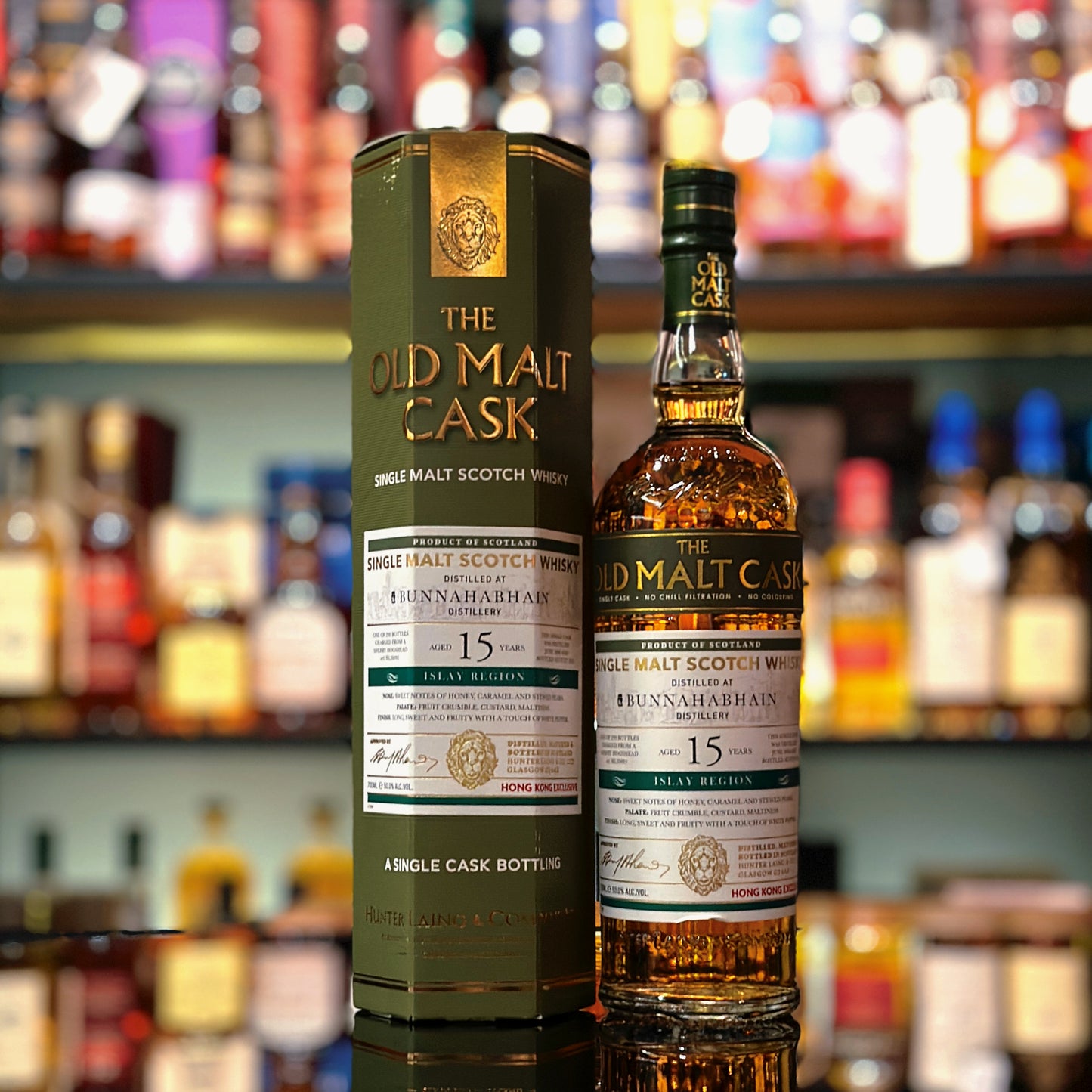 布納哈本15年2008年雪莉豬頭桶#HL2009亨特.蘭恩The Old Malt Cask系列蘇格蘭單一麥芽威士忌