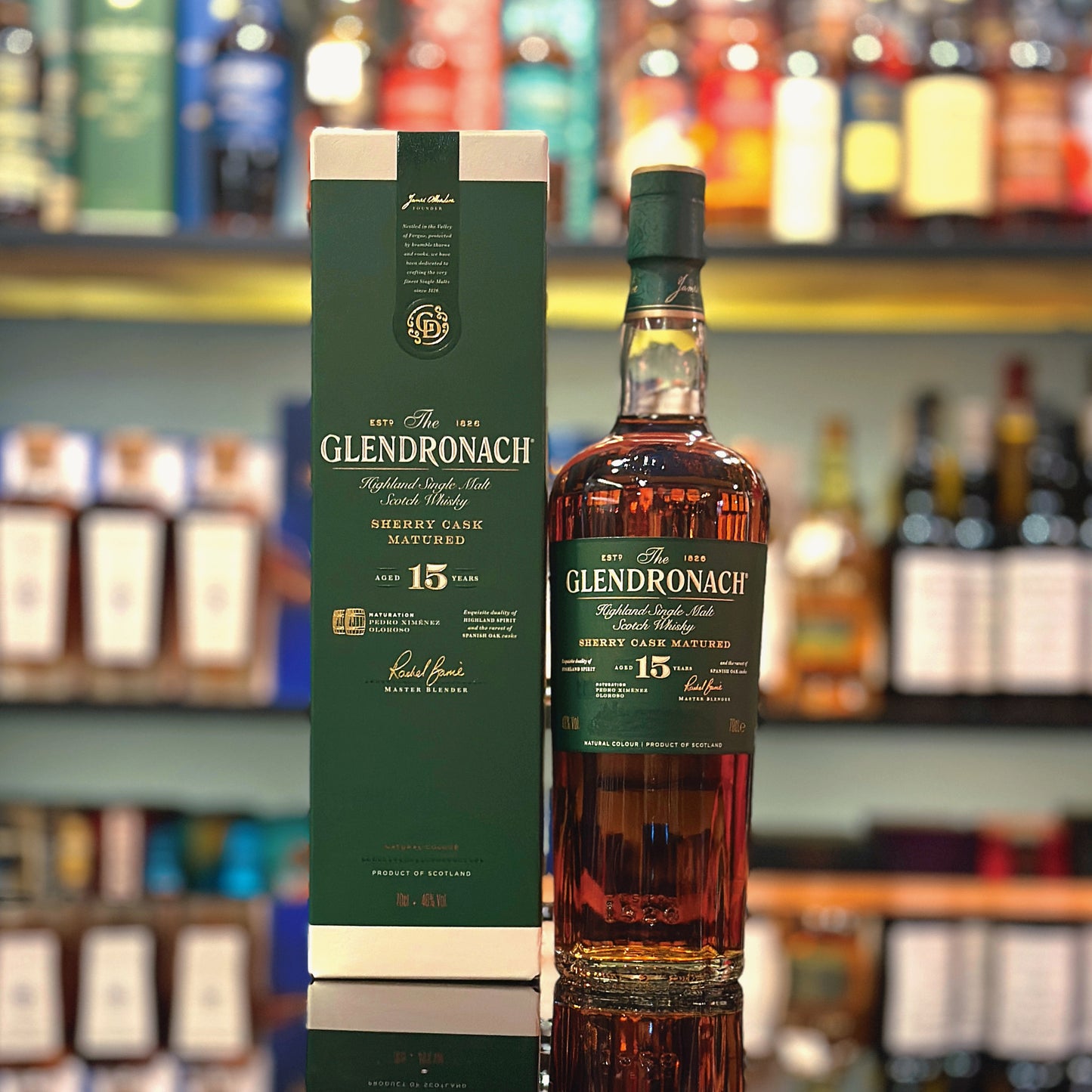 GlenDronach 15 Year Old Single Malt Scotch Whisky (New Packaging)