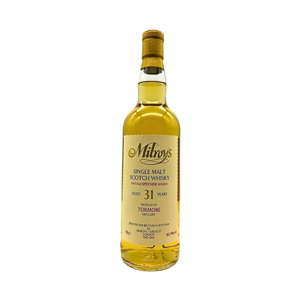 Tormore 31 Year Old 1992-2024 Hogshead #101180 "Vintage Speyside Reserve" by Milroy's Single Malt Scotch Whisky