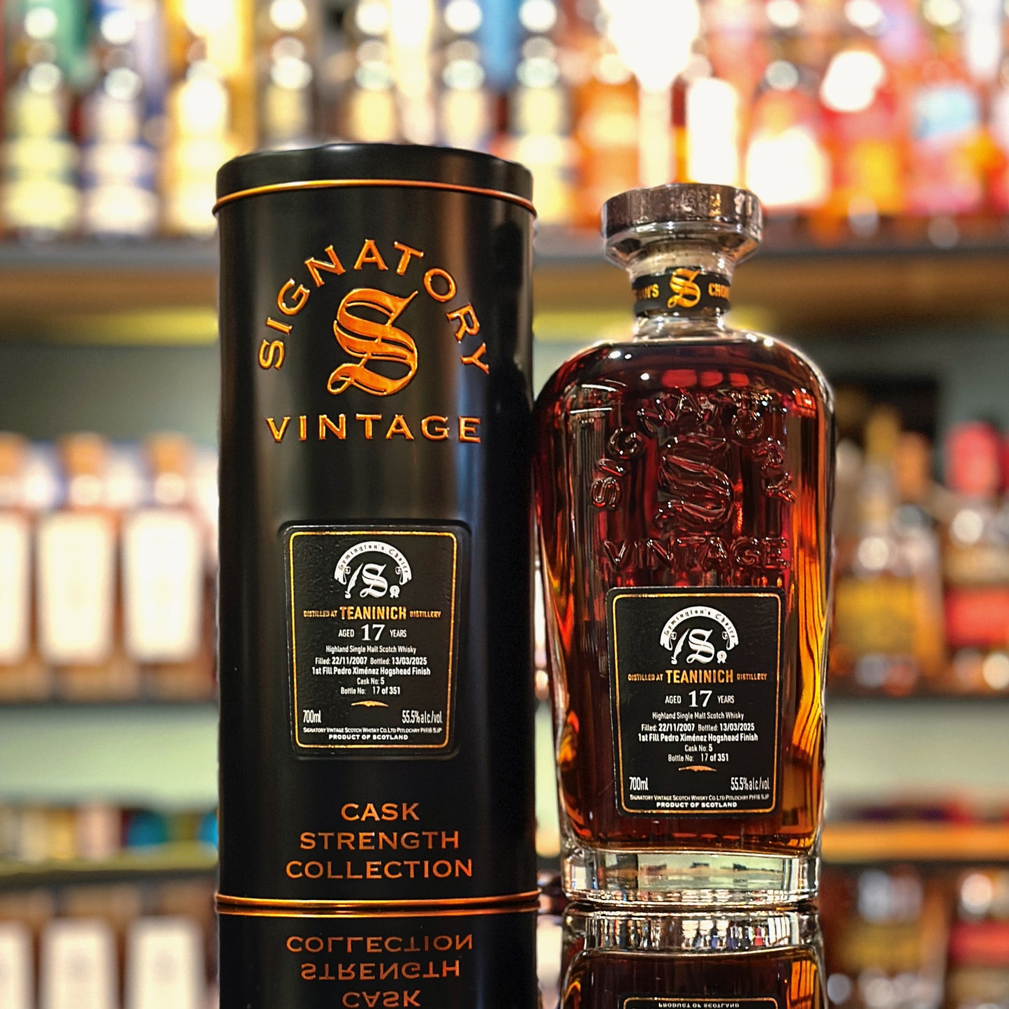 Teaninich 17 Year Old 2007-2025 First-fill Pedro Ximénez Hogshead #5 Finish Symington's Choice by Signatory Vintage Single Malt Scotch Whisky