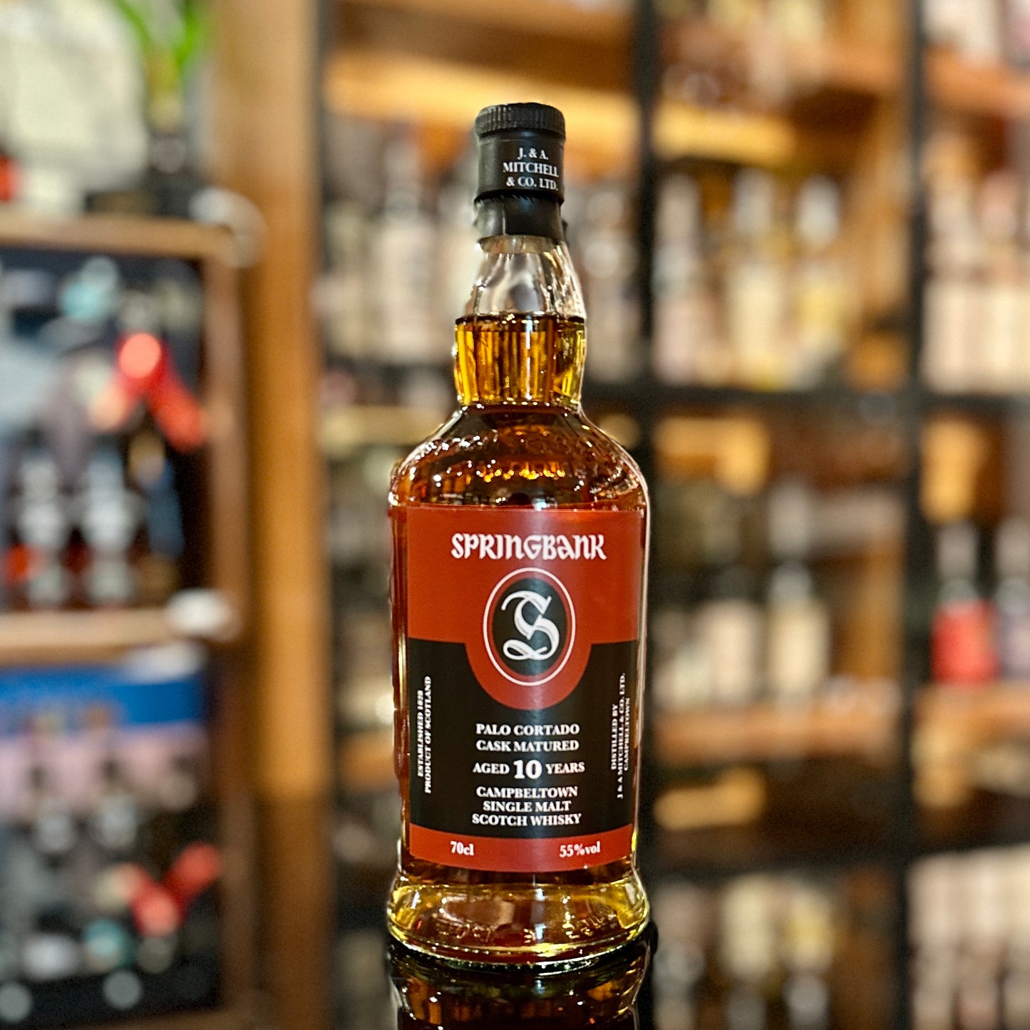 Springbank 10 Year Old Sherry Wood Palo Cortado Matured Single Malt Scotch Whisky