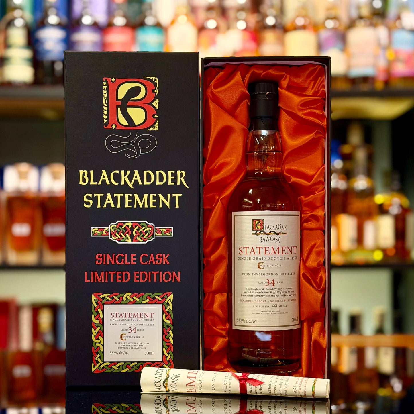 Invergordon 34 Year Old 1988-2022 Hogshead #8168 Raw Cask Statement Edition No. 57 by Blackadder Single Grain Scotch Whisky