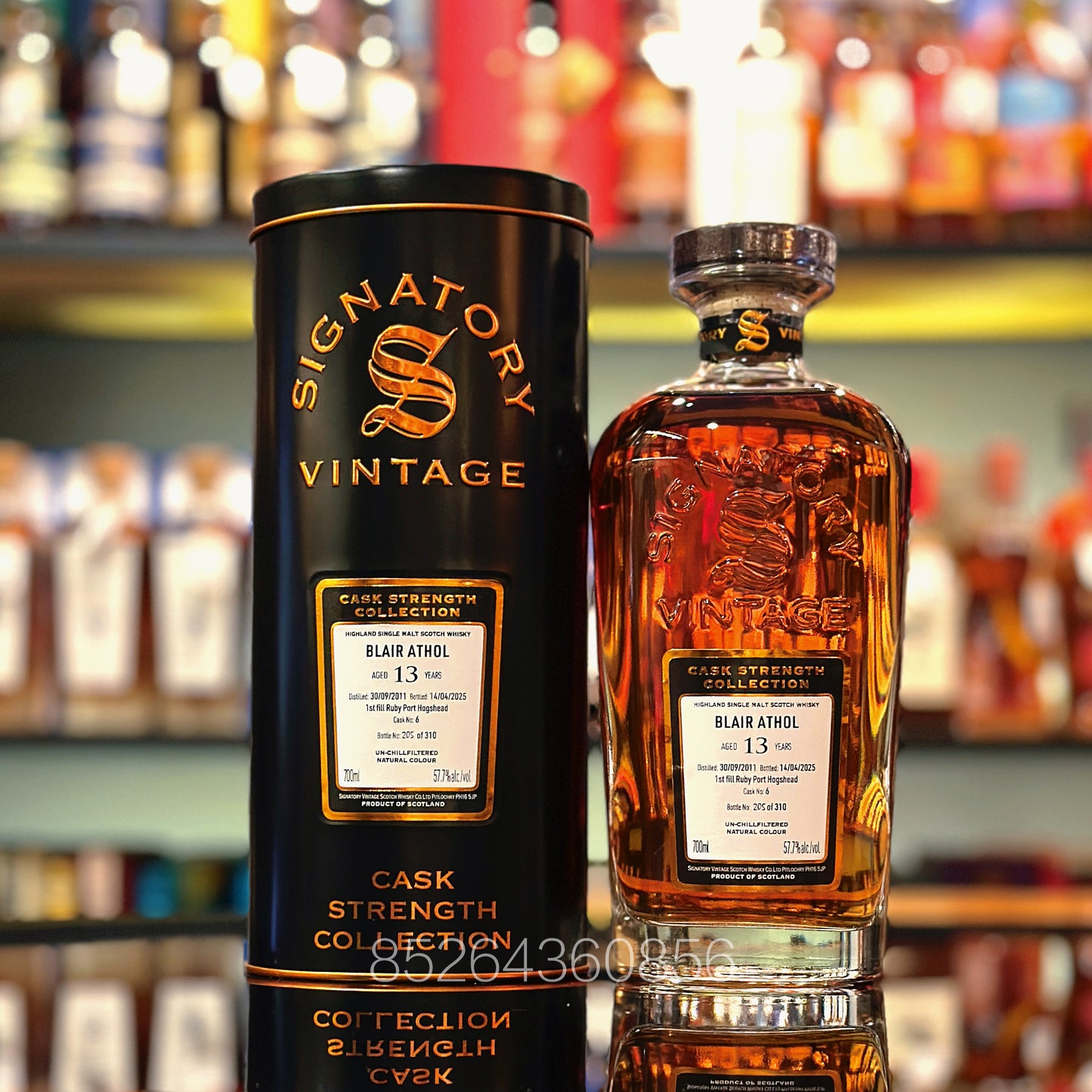 Blair Athol 13 Year Old 2011-2025 First-fill Ruby Port Hogshead #6 by Signatory Vintage Single Malt Scotch Whisky