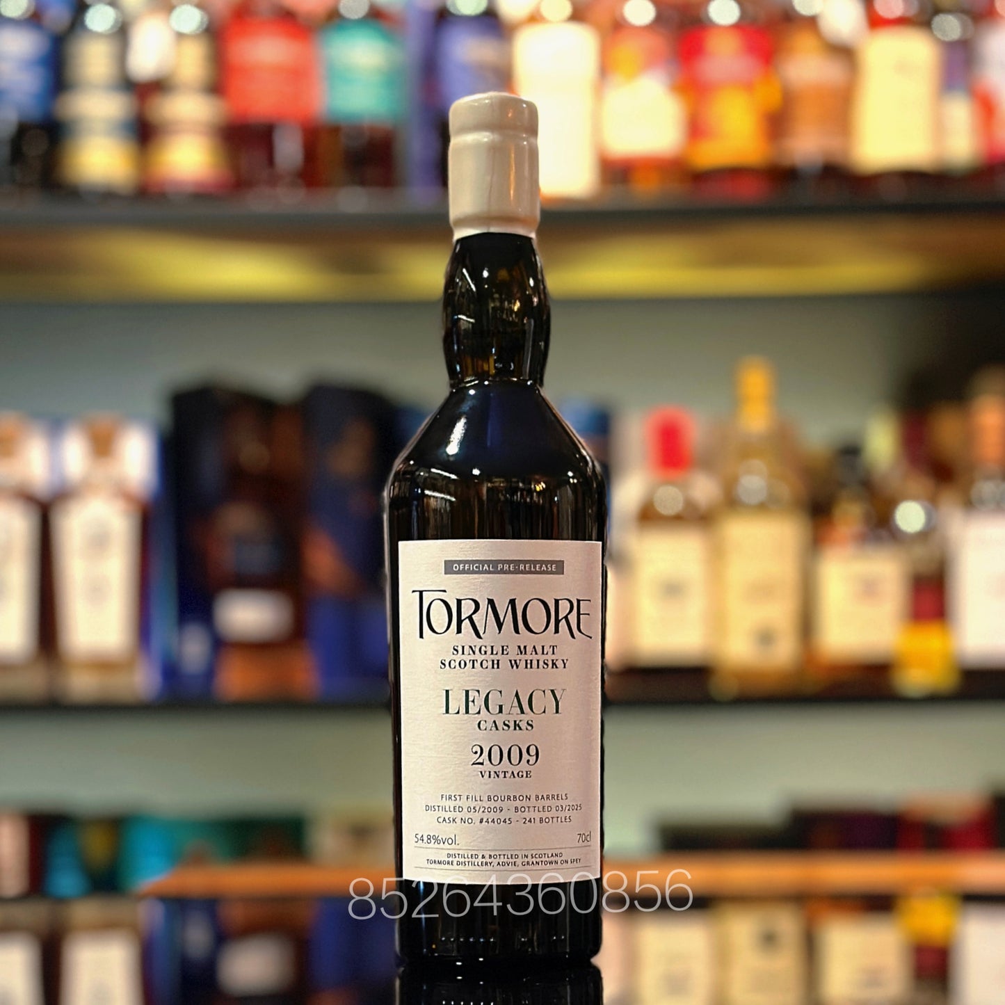 Tormore 15 Year Old 2009-2025 “Legacy Casks” First-fill Bourbon Barrel #44045 Single Malt Scotch Whisky