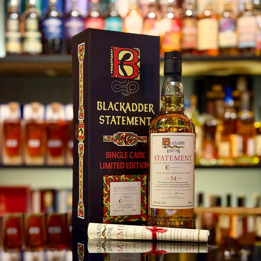 Invergordon 34 Year Old 1988-2022 Hogshead #8168 Raw Cask Statement Edition No. 57 by Blackadder Single Grain Scotch Whisky