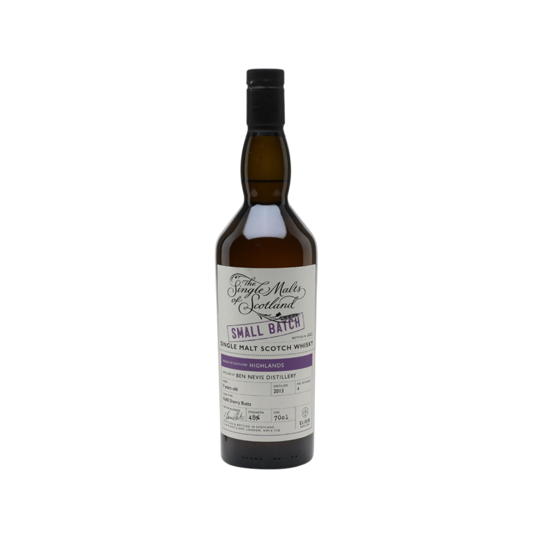 Ben Nevis 9 Year Old 2013-2023 The Single Malts of Scotland - Small Batch Refill Sherry Butt #4 by Elixir Distillers Single Malt Scotch Whisky