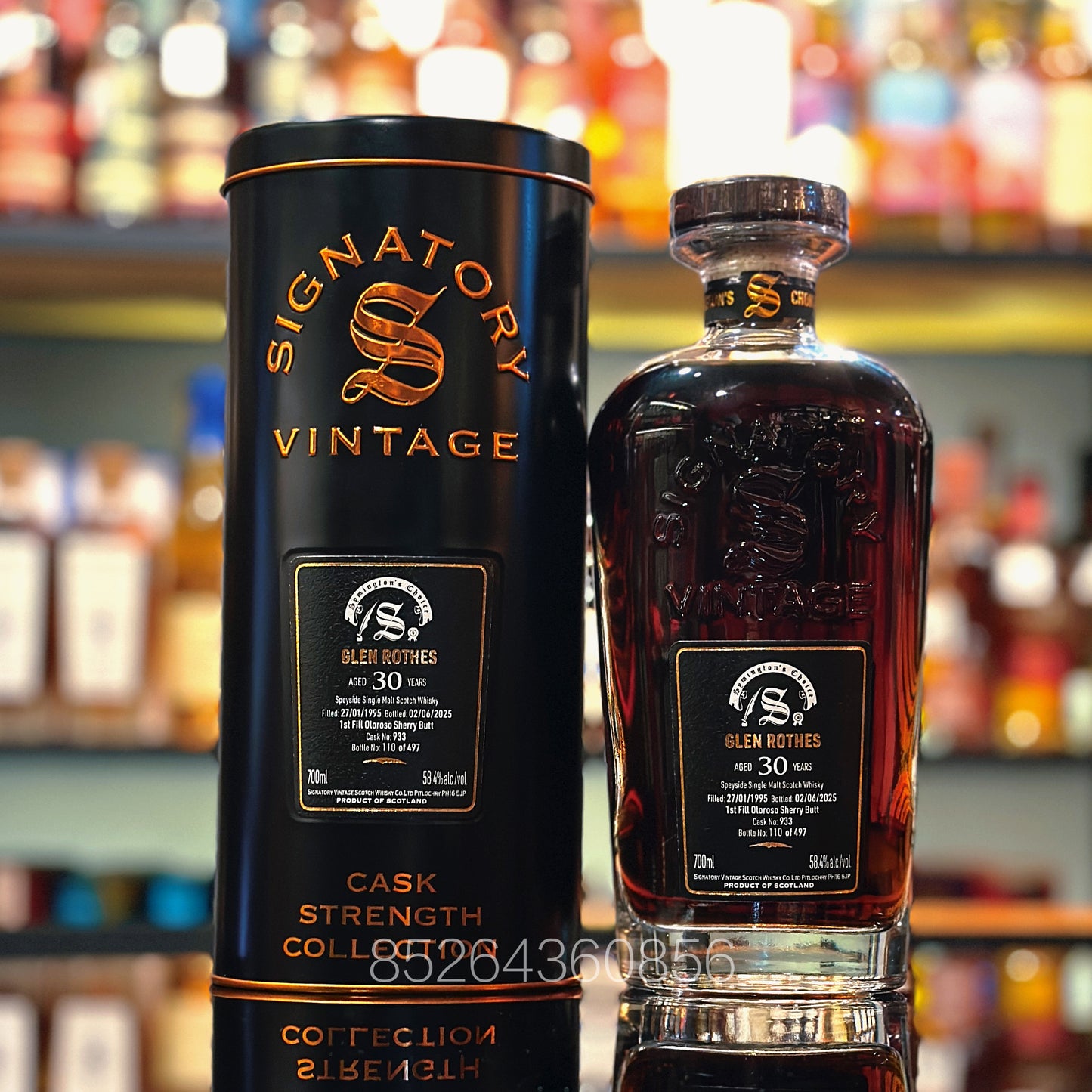 Glenrothes 30 Year Old 1995-2025 First-fill Oloroso Sherry Butt #933 Symington's Choice by Signatory Vintage Single Malt Scotch Whisky