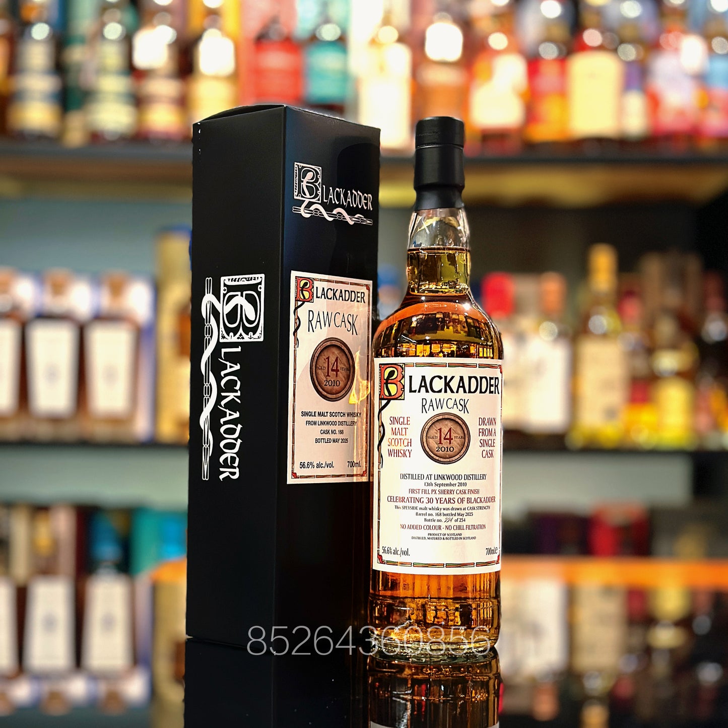 Linkwood 14 Year Old 2010-2025 First-fill PX Sherry Barrel #168 Finish Raw Cask by Blackadder Single Malt Scotch Whisky