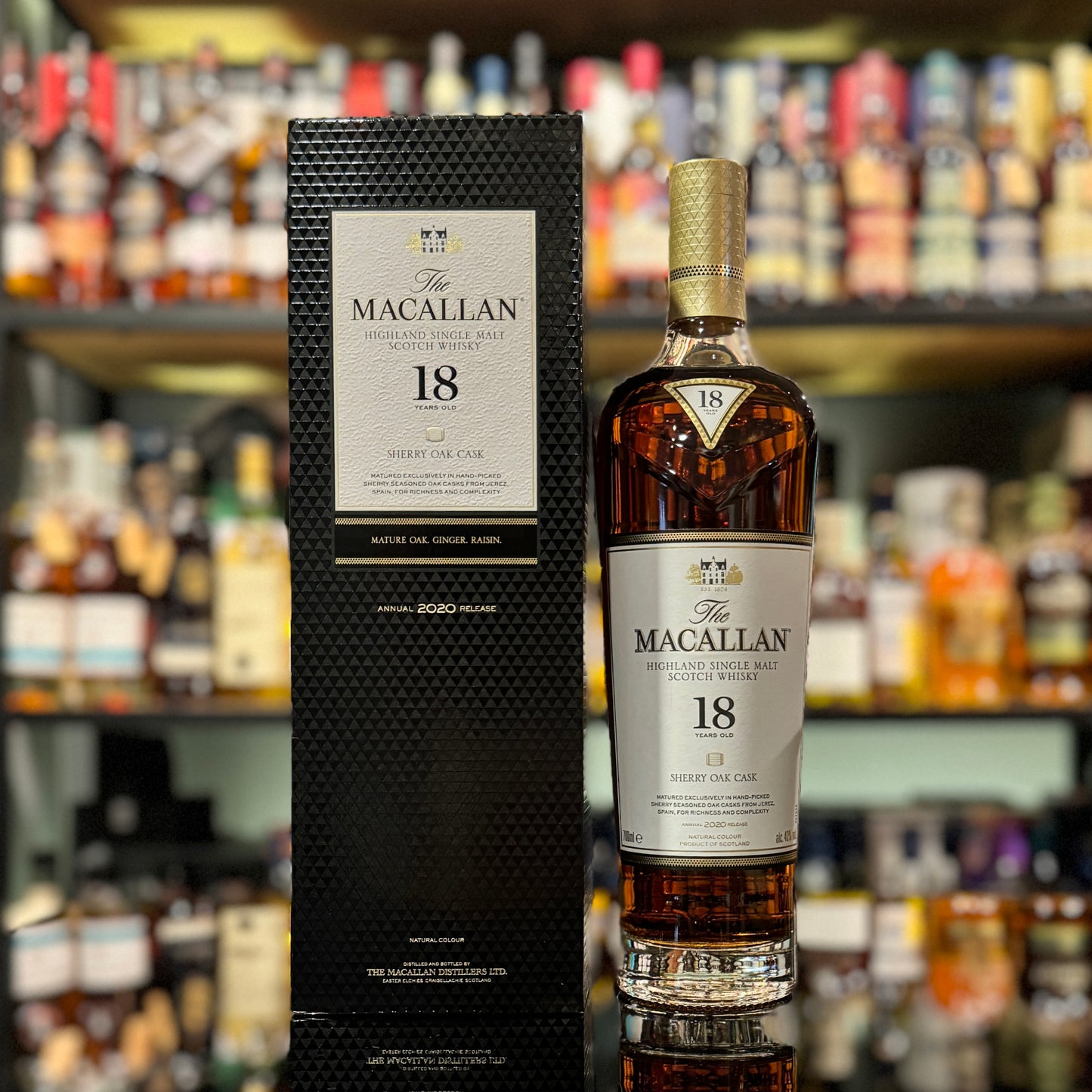 麥卡倫18年雪莉桶蘇格蘭單一麥芽威士忌(2020年)