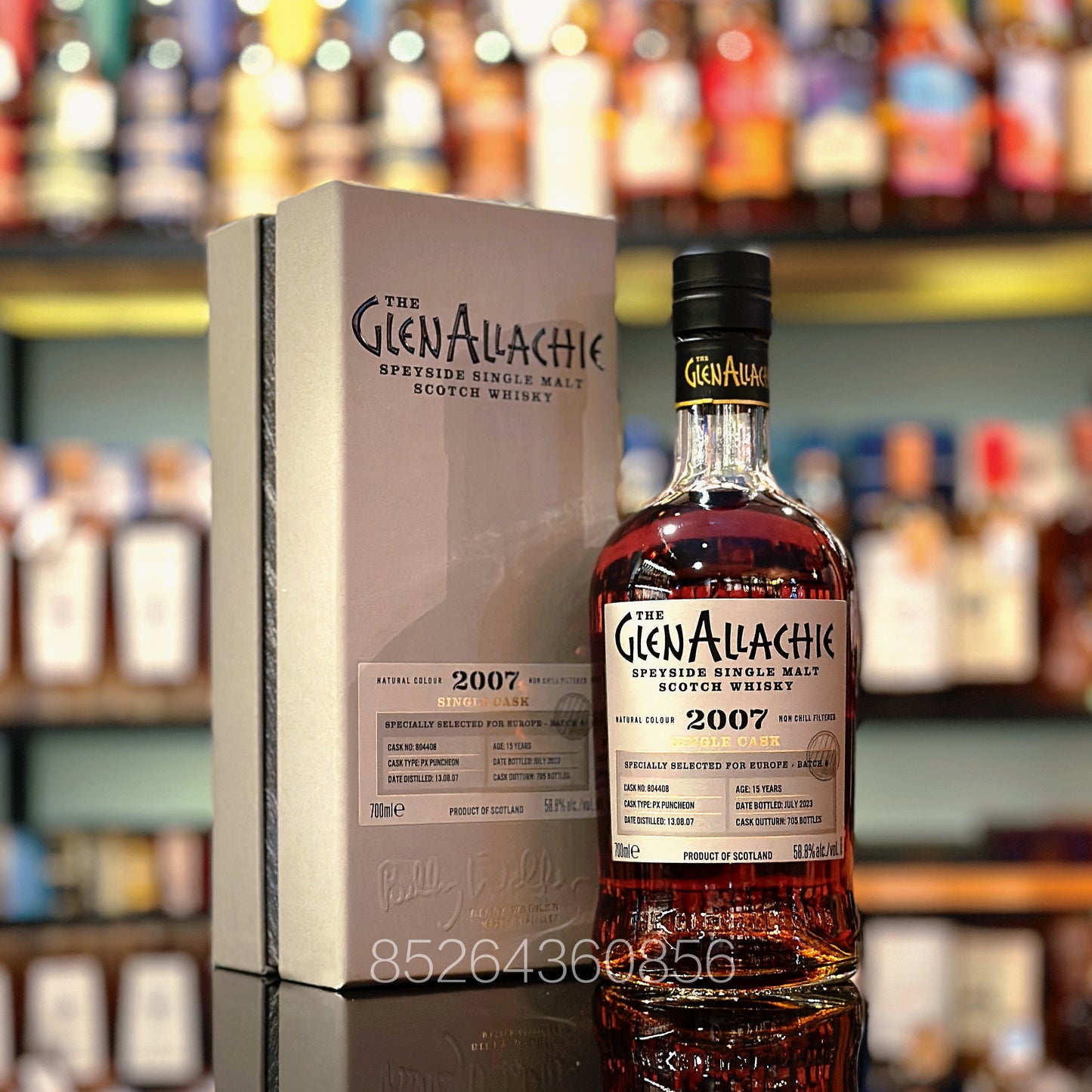 GlenAllachie 15 Year Old 2007-2023 Pedro Ximénez Puncheon #804408 Single Malt Scotch Whisky