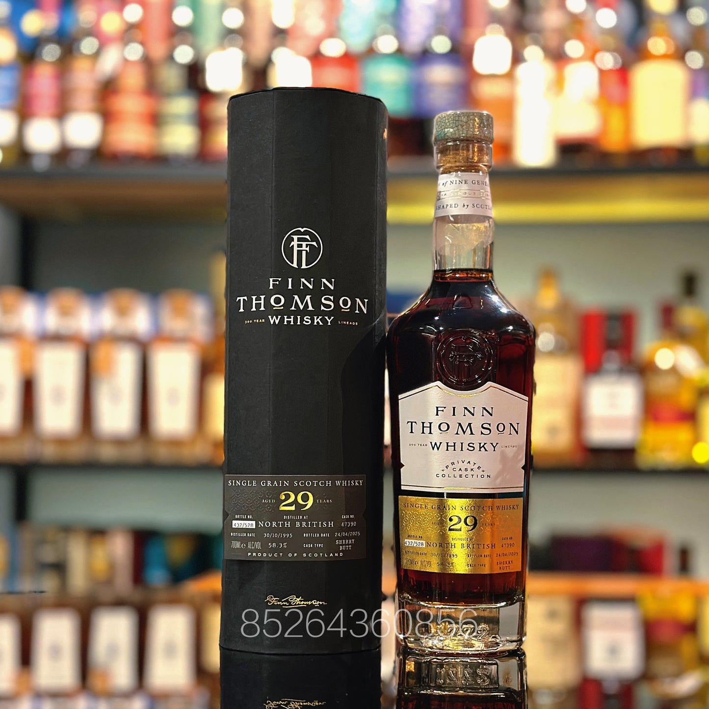 北星29年1995-2024年雪莉巴特桶#47390 Finn Thomson裝瓶蘇格蘭單一穀物威士忌