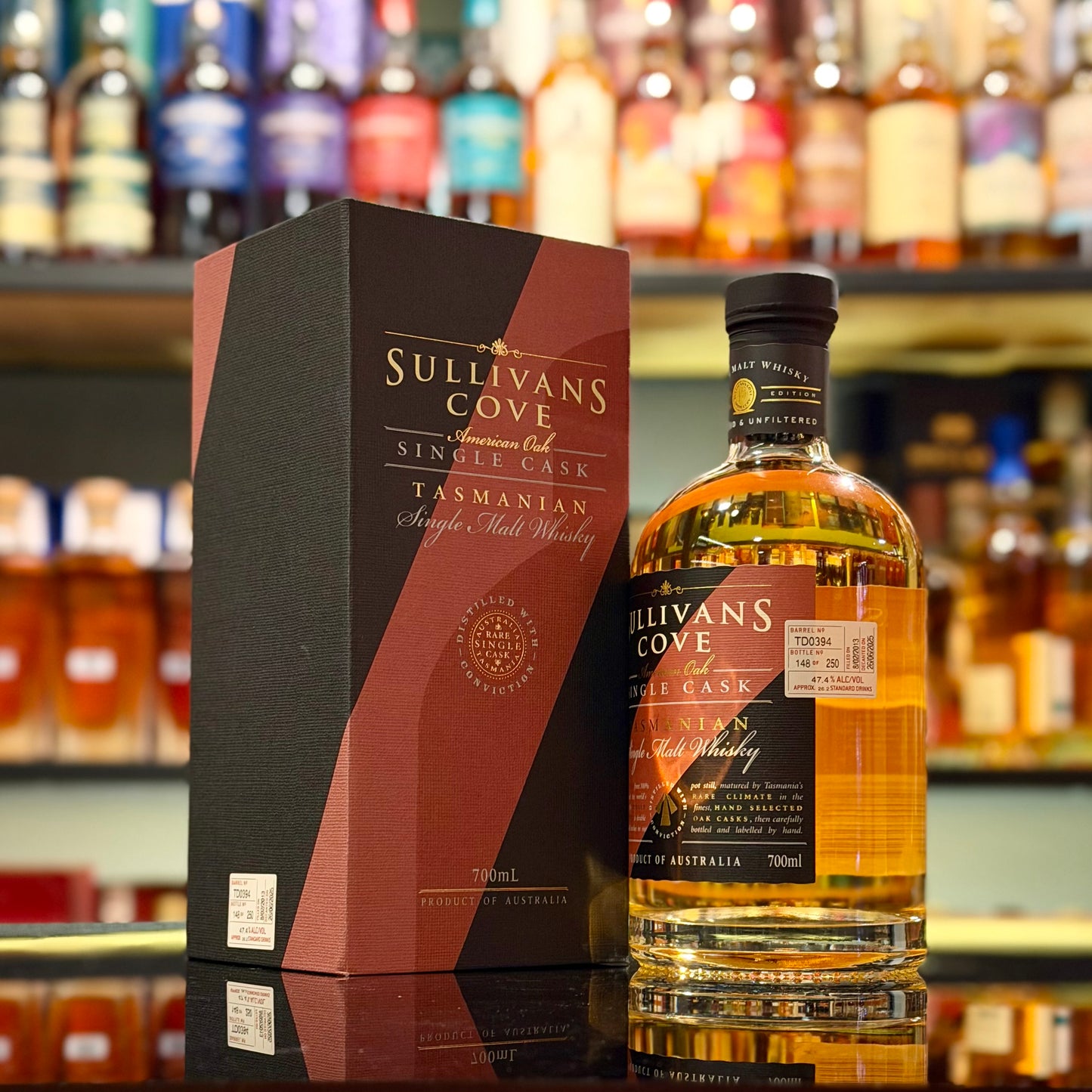 Sullivan's Cove Second-fill American Oak Cask #TD0394 Tasmanian Single Malt Whisky