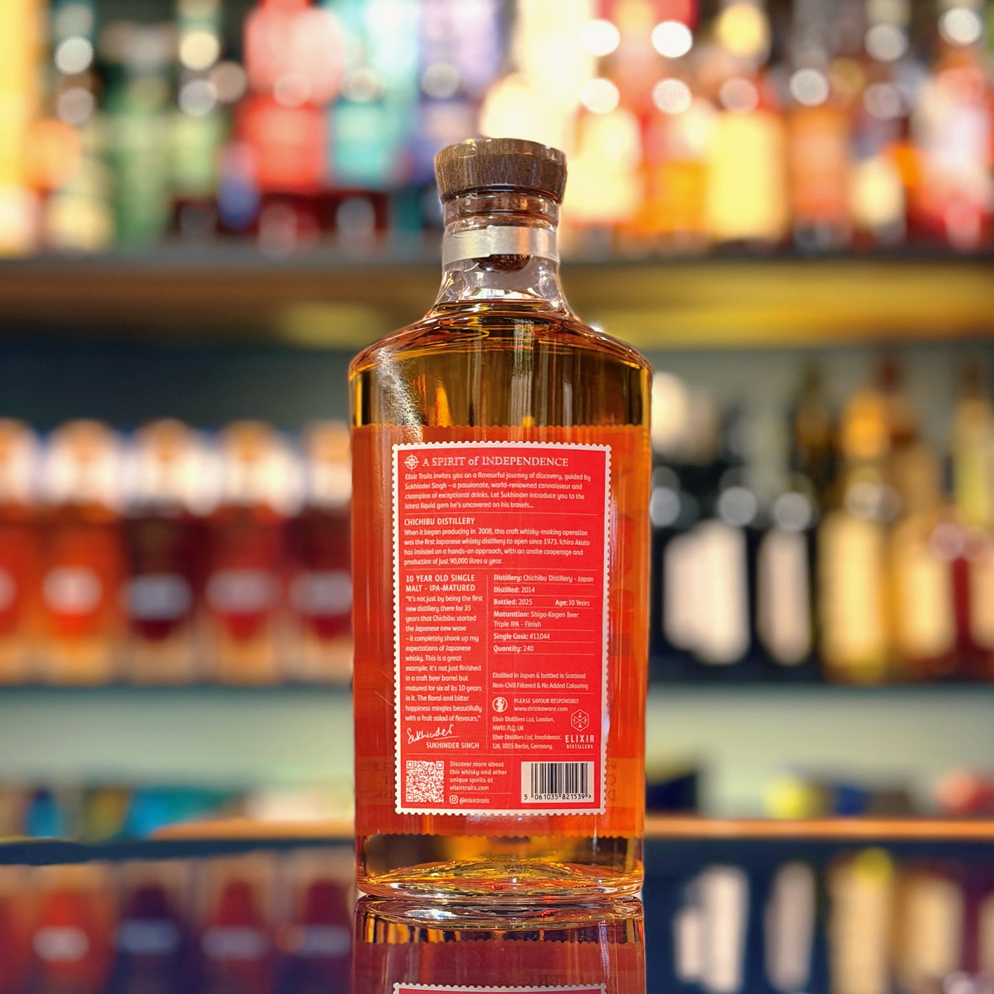 秩父10年2014-2025年桶號#11044「The Whisky Trail」Elixir Distillers獨立裝瓶日本單一麥芽威士忌