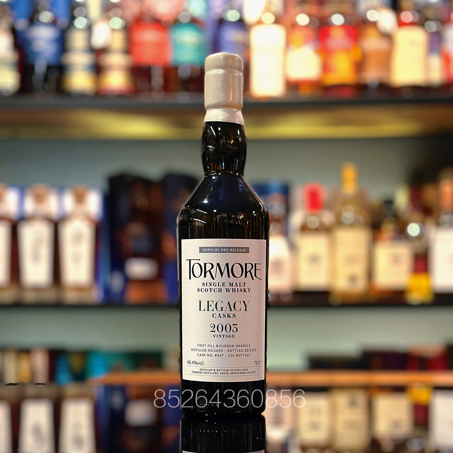 Tormore 21 Year Old 2003-2025 “Legacy Casks” First-fill Bourbon Barrel #647 Single Malt Scotch Whisky