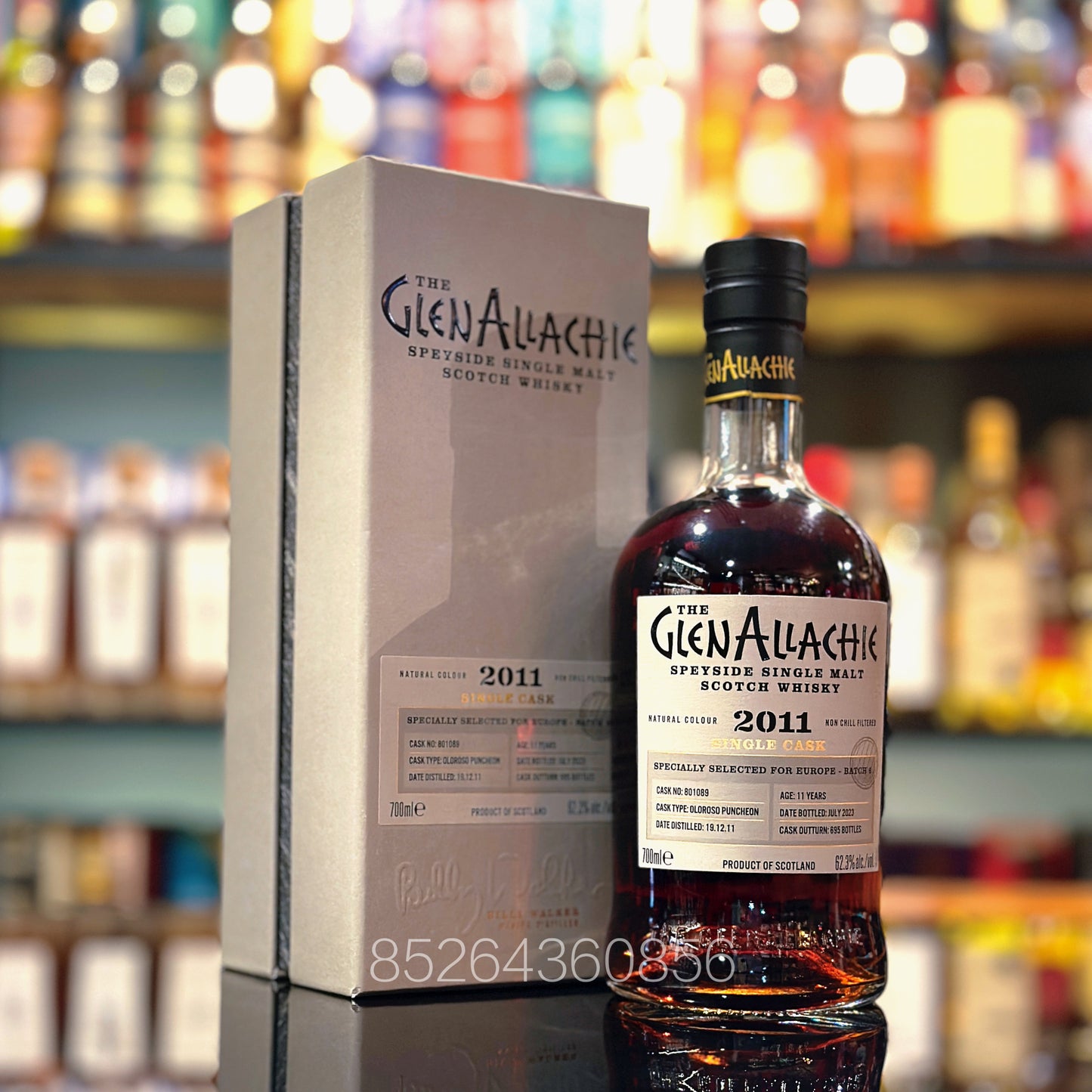 GlenAllachie 11 Year Old 2011-2023 Oloroso Puncheon #801089 Single Malt Scotch Whisky