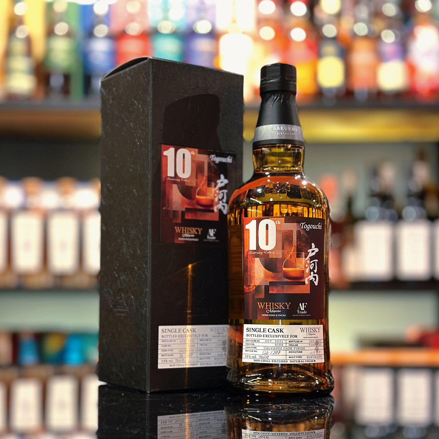 Tougouchi Whisky Magazine HK & Macau 10th Anniversary Limited Edition Calvados Cask #9189 Finish Single Malt Japanese Whisky