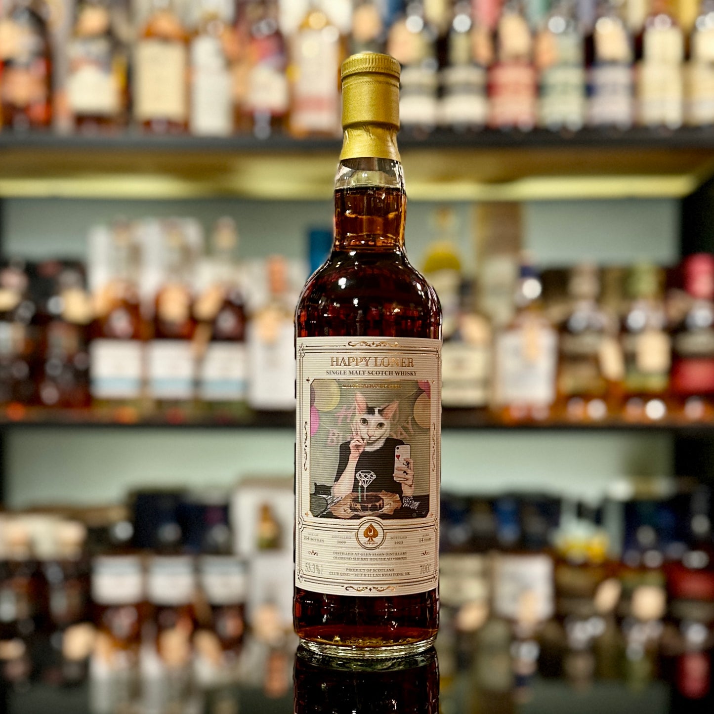 Glen Elgin 14 Year Old 2009 “Happy Loner #2 - Happy Birthday to Me” by Club Qing Single Malt Scotch Whisky