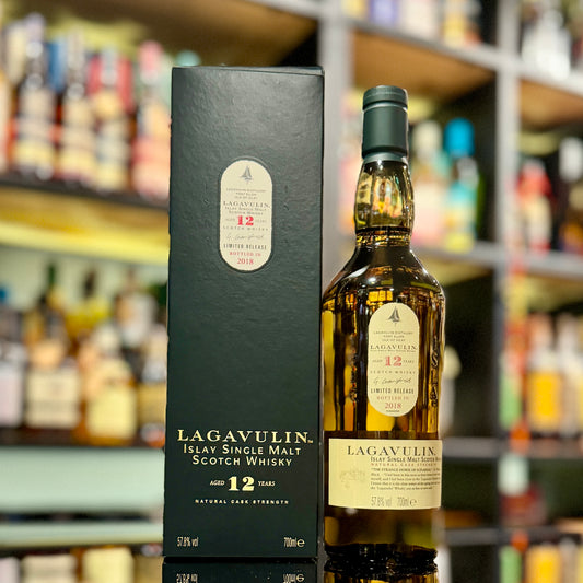 Lagavulin 12 Year Old Limited Edition Cask Strength Single Malt Scotch Whisky (2018 Release)