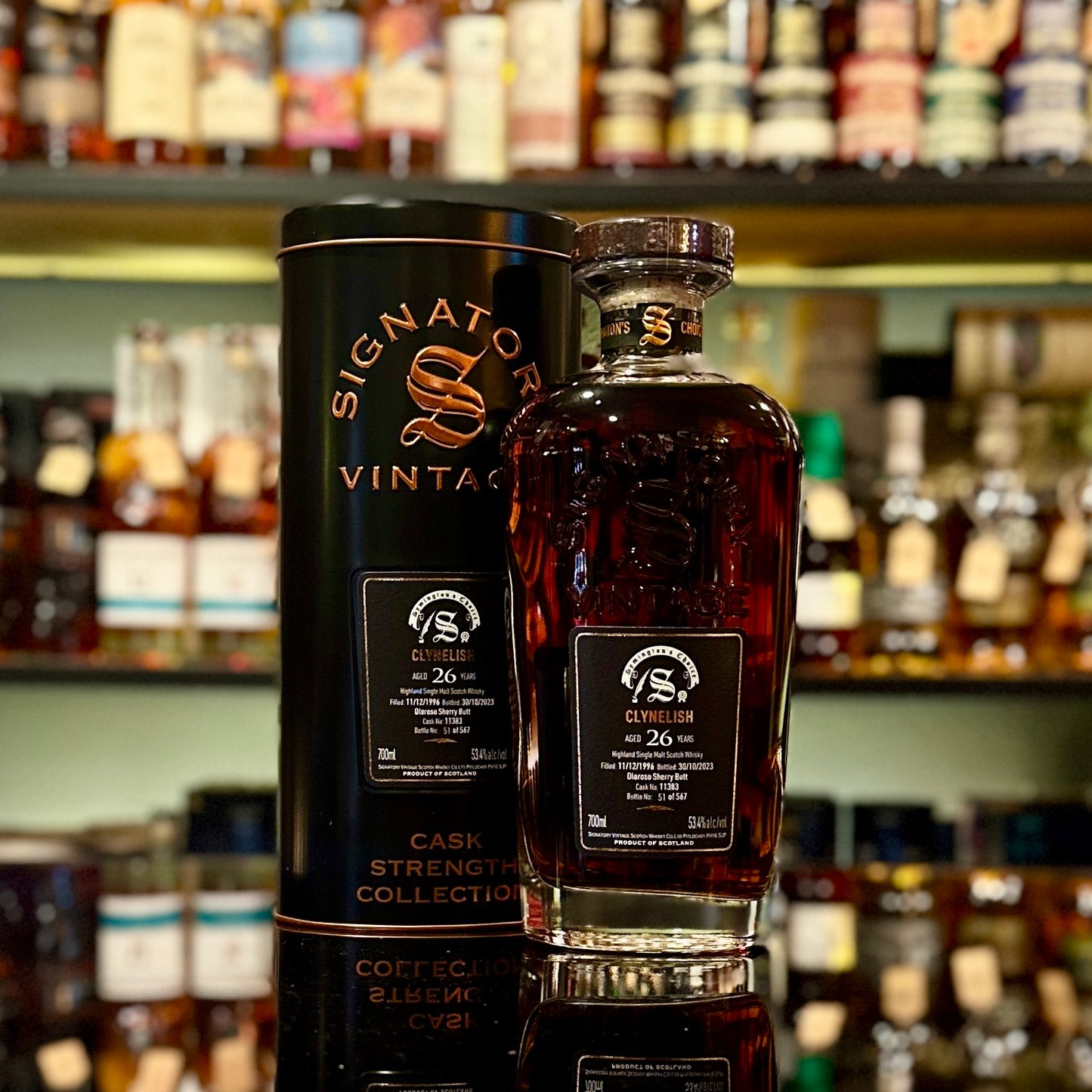 Clynelish 26 Year Old 1996-2023 Oloroso Sherry Butt #11383 Symington's Choice by Signatory Vintage Single Malt Scotch Whisky