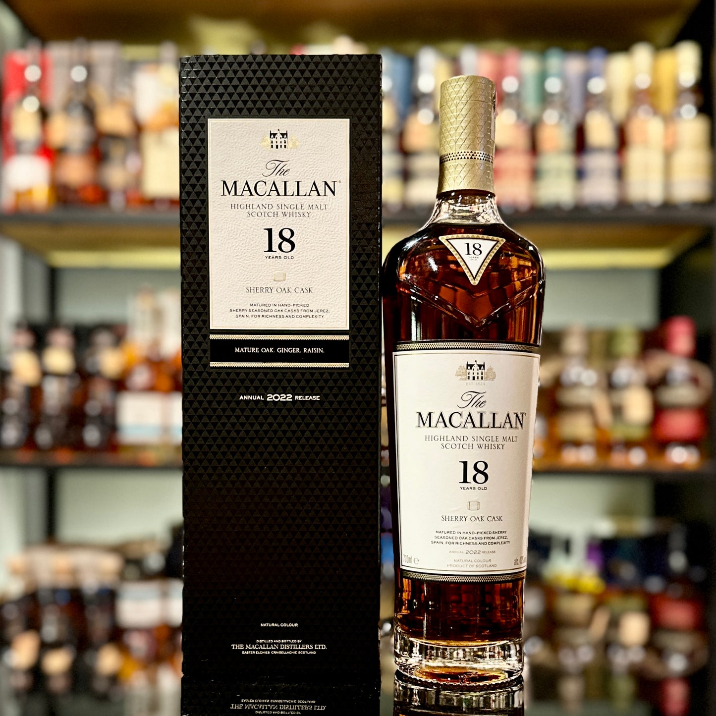 Macallan 18 Year Old Sherry Oak Cask Single Malt Scotch Whisky (2022 Release)