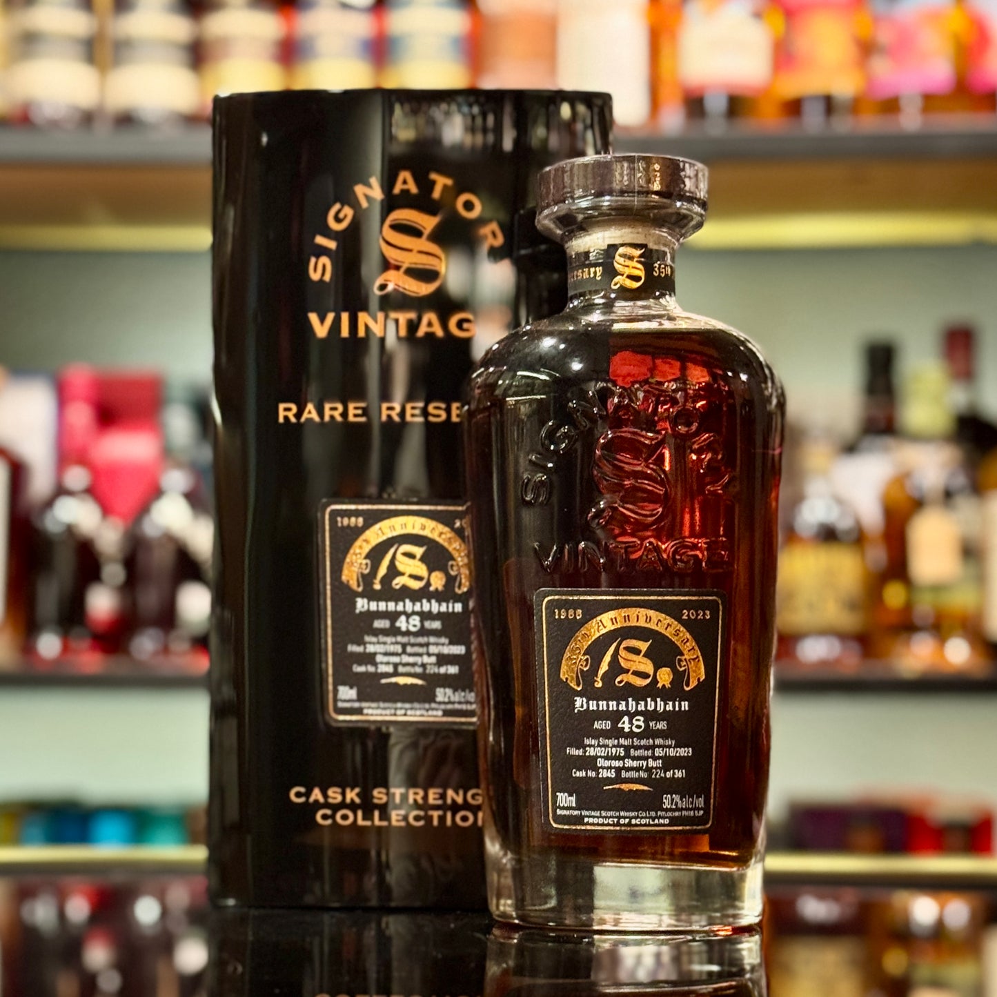 Bunnahabhain 48 Year Old 1975-2023 First-fill Oloroso Sherry Butt #2845 by Signatory Vintage Single Malt Scotch Whisky