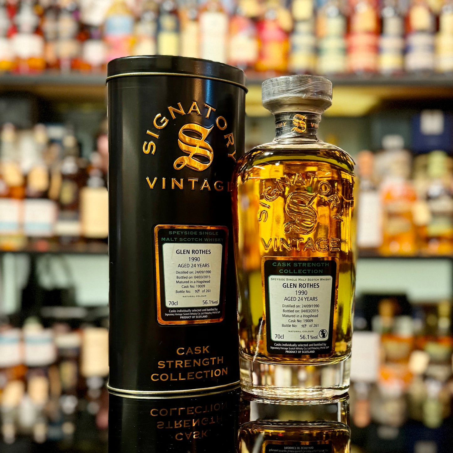 Glenrothes 24 Year Old 1990-2015 Hogshead #19009 by Signatory Vintage Single Malt Scotch Whisky