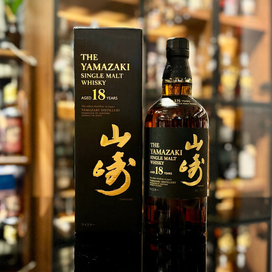Yamazaki 18 Year Old Single Malt Japanese Whisky (Old Packaging, 金花頭)