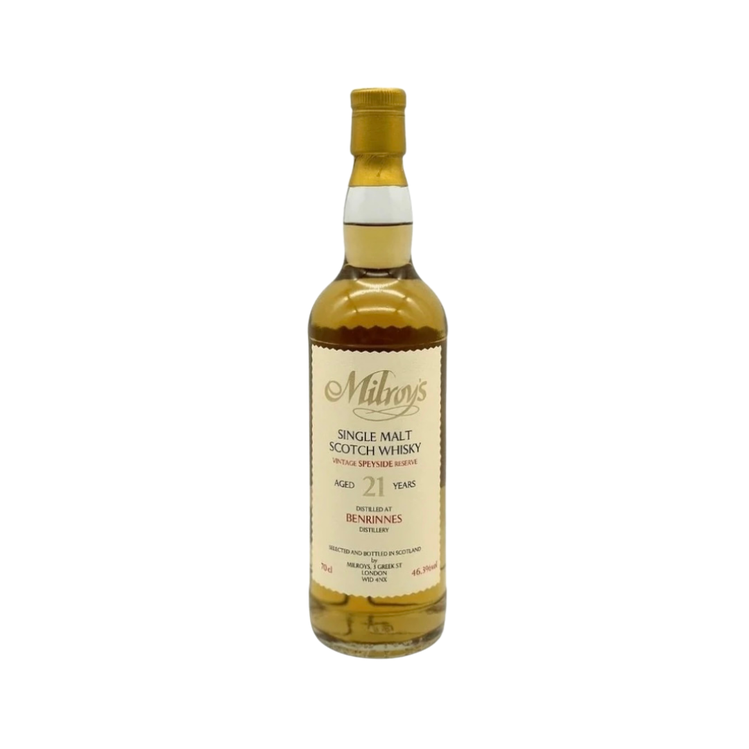 Benrinnes 21 Year Old 2002-2023 Hogshead #3455 "Vintage Speyside Reserve" by Milroy's Single Malt Scotch Whisky