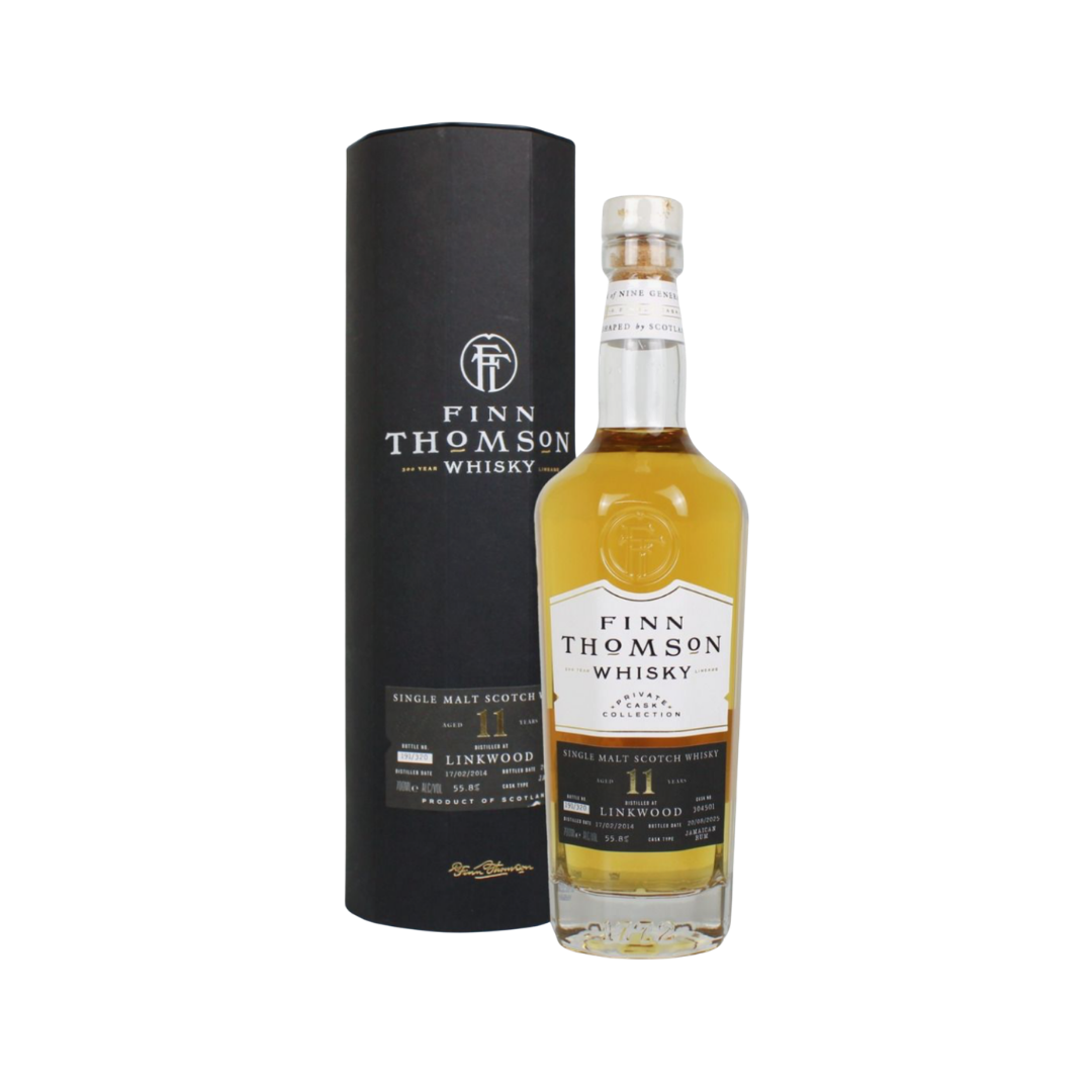 林克伍德11年2014-2025年牙買加朗姆酒桶#304501二次熟成 Finn Thomson裝瓶蘇格蘭單一麥芽威士忌