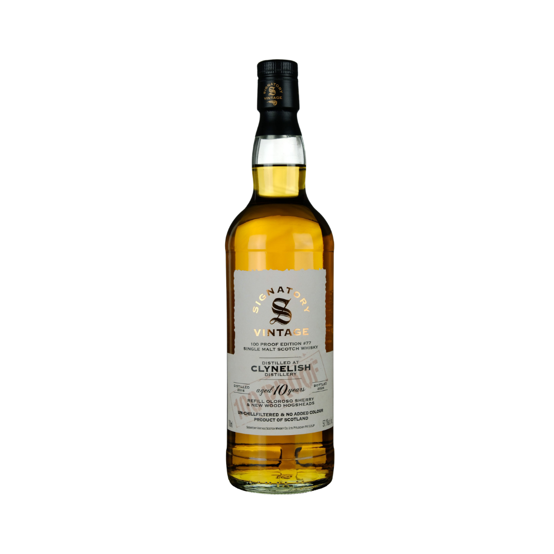 Clynelish 10 Year Old 2016 100 Proof Edition #77 by Signatory Vintage Single Malt Scotch Whisky