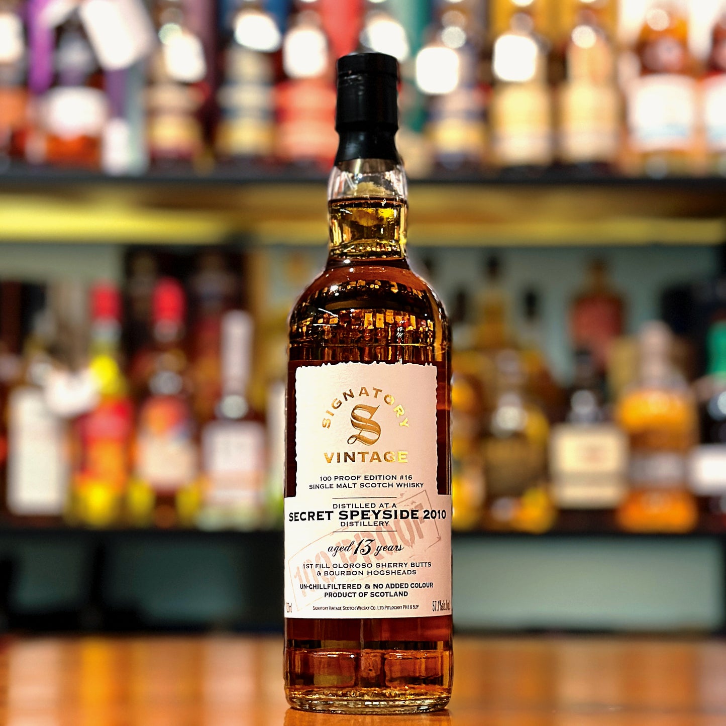 Secret Speyside 13 Year Old 2010 100 Proof Edition #16 by Signatory Vintage Single Malt Scotch Whisky