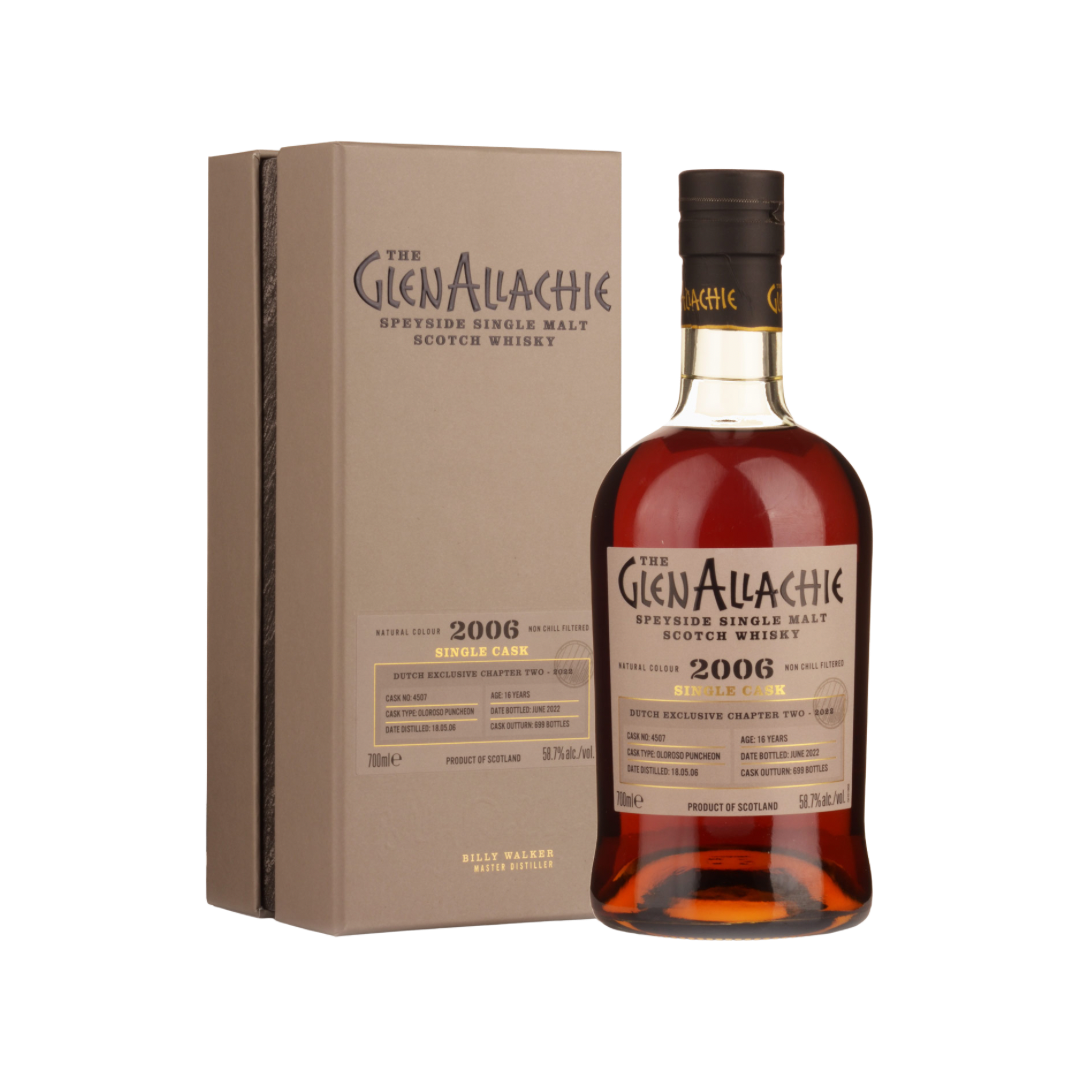 GlenAllachie 16 Year Old 2006-2022 Oloroso Puncheon Cask #4507 Single Malt Scotch Whisky