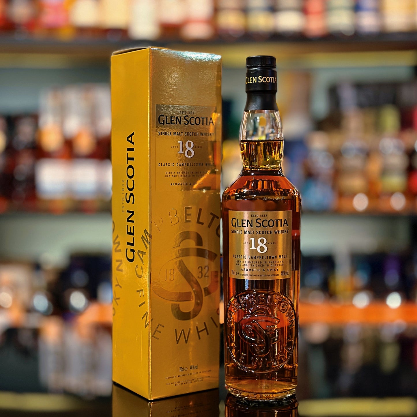 Glen Scotia 18 Year Old Single Malt Scotch Whisky (Old Version)