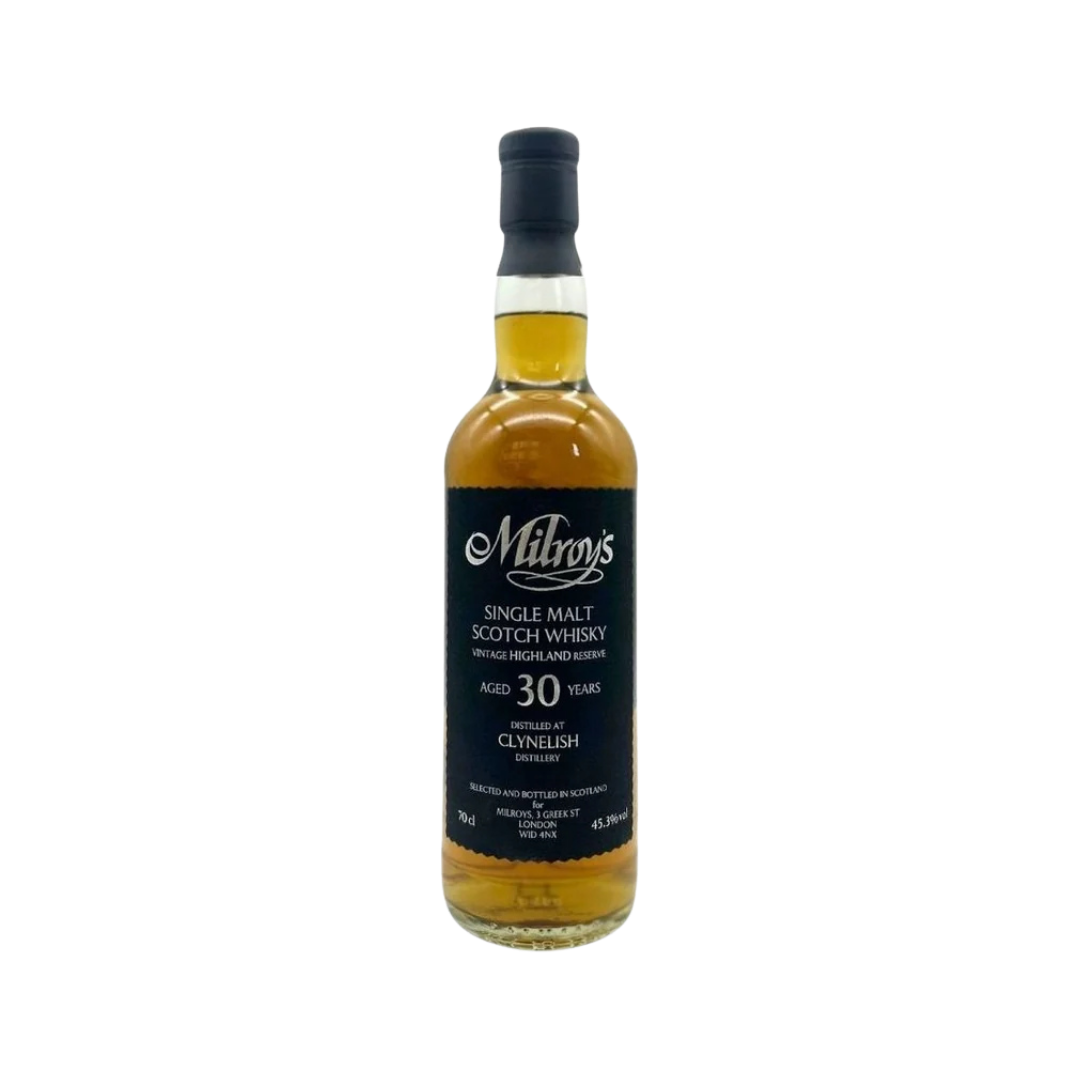 Clynelish 30 Year Old 1993-2023 Bourbon Barrels #12929/11322 "Vintage Highland Reserve" by Milroy's Single Malt Scotch Whisky