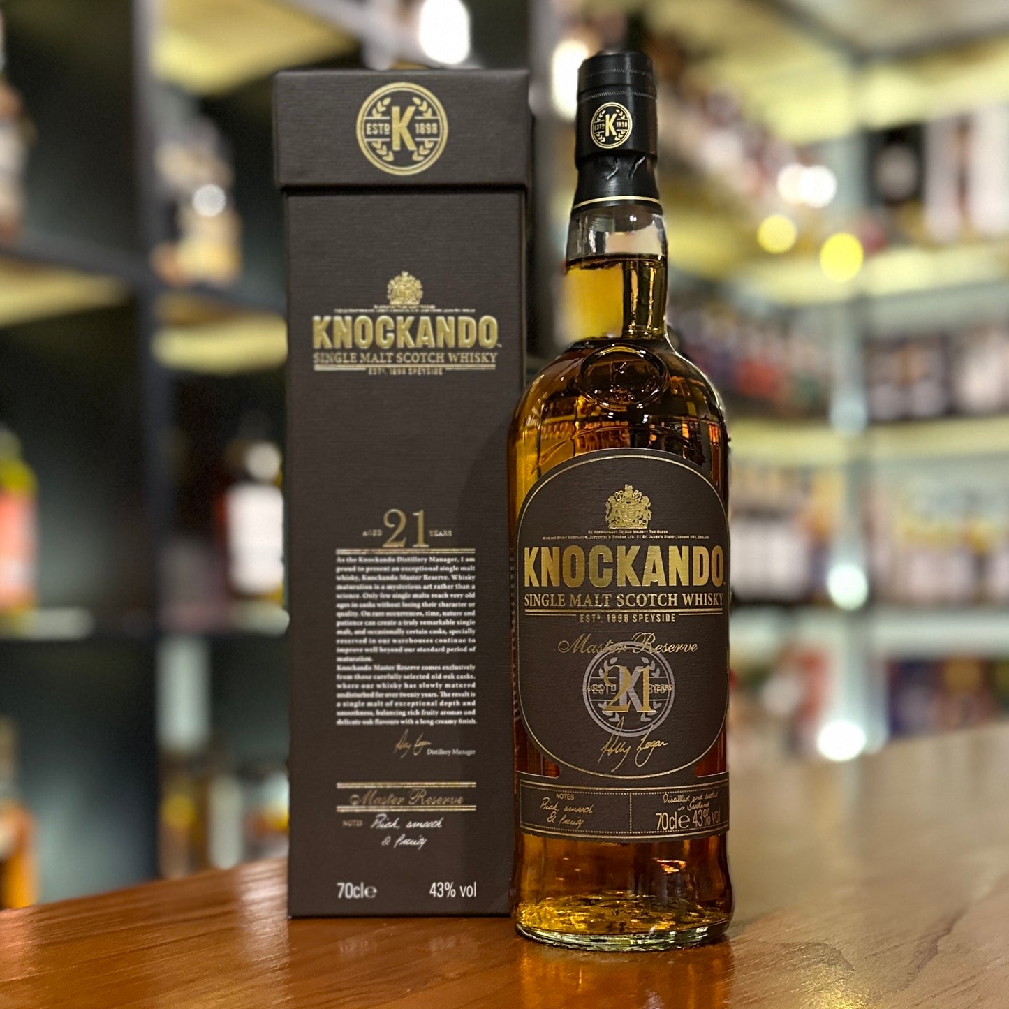 Knockando 21 Year Old “Master Reserve” Single Malt Scotch Whisky