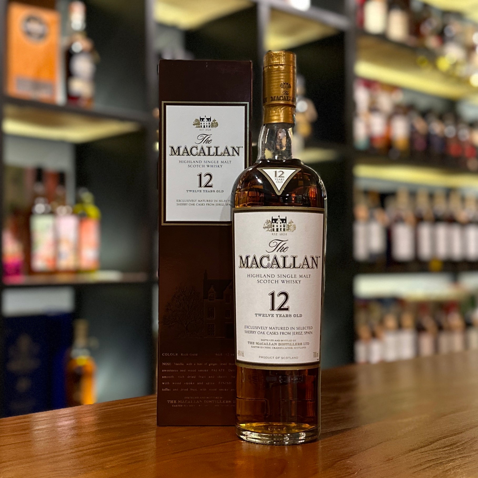 The Macallan Single Malt Scotch 12 Year Sherry Oak Cask – Flatiron SF