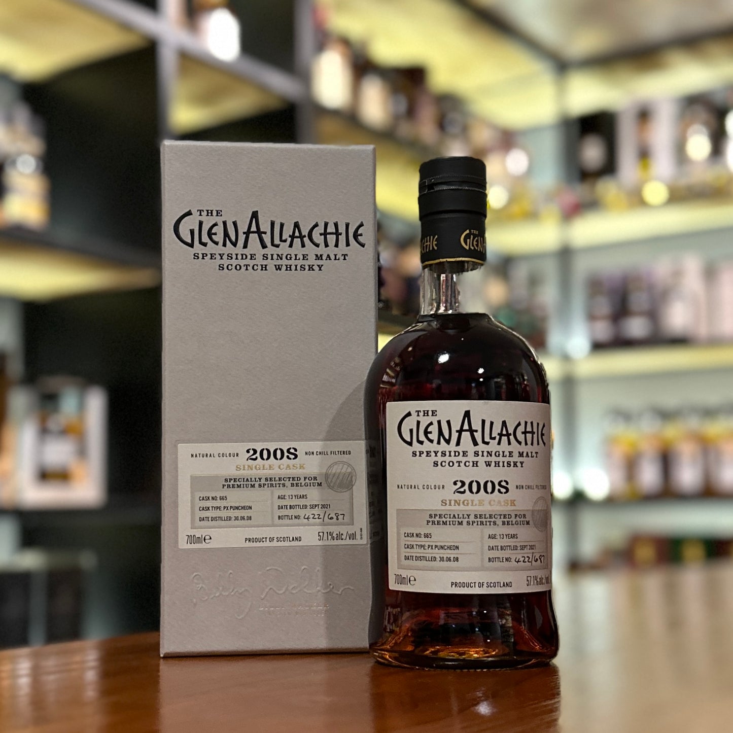 GlenAllachie 13년산 2008-2021 Pedro Ximénez Puncheon Cask #665 싱글 몰트 스카치 위스키