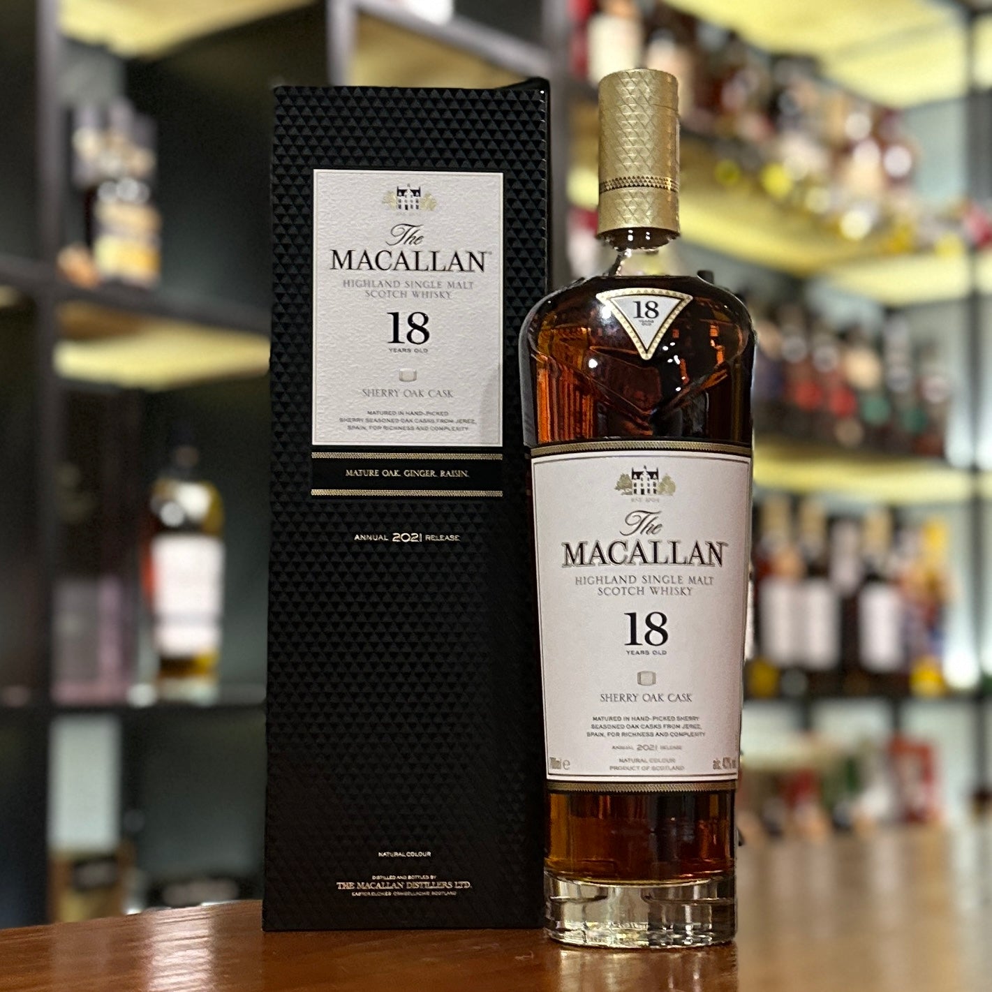 Macallan 18 Year Old Sherry Oak Cask Single Malt Scotch Whisky (2021 Release)