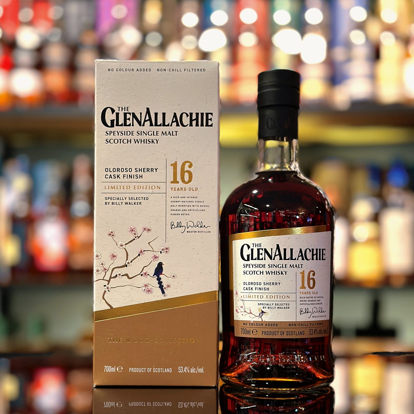 GlenAllachie 16 Year Old Oloroso Sherry Cask Finish Taiwan Blue Magpie Edition Single Malt Scotch Whisky (2025 Release)