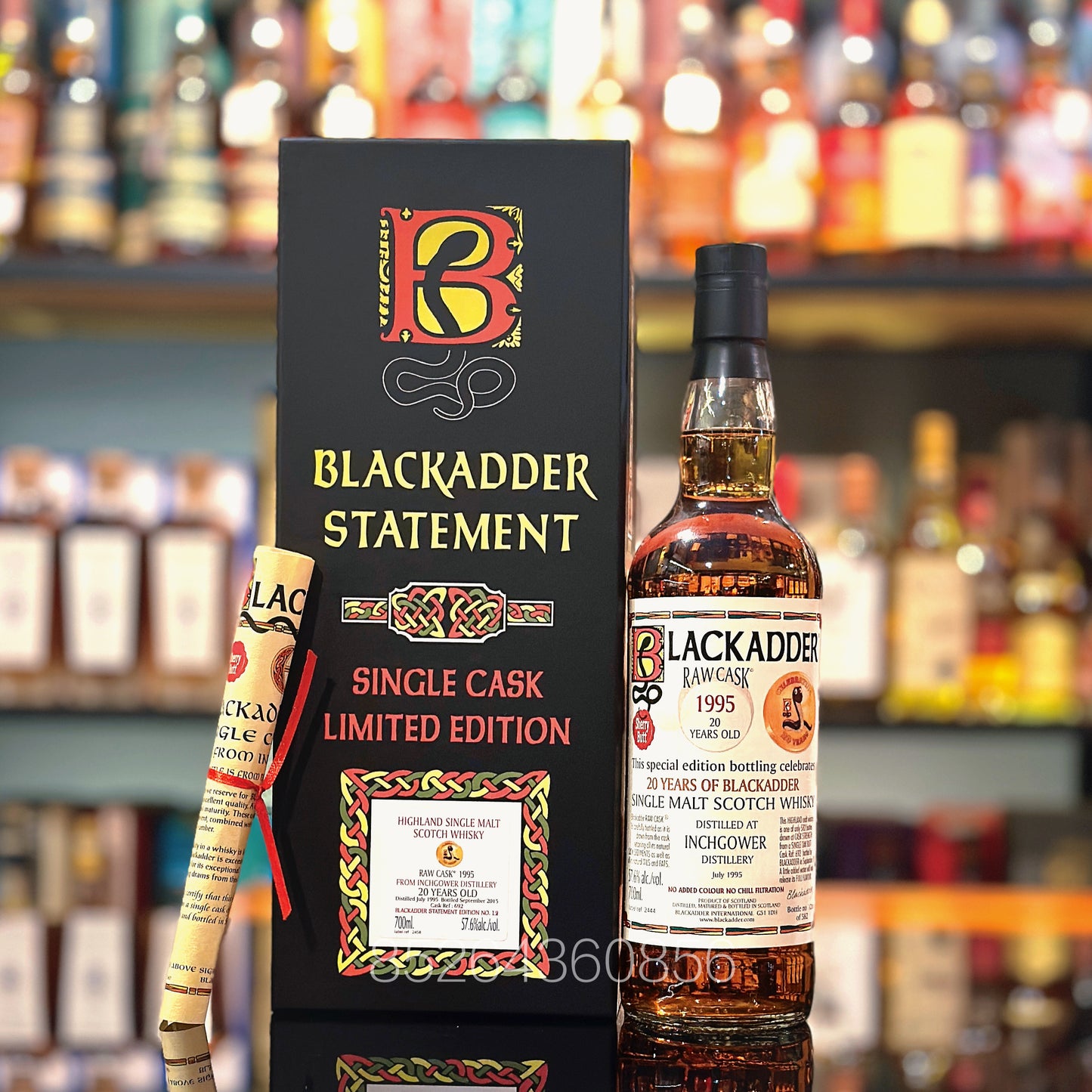 Inchgower 20 Year Old 1995-2015 Sherry Butt #692 Raw Cask Statement Edition No. 12 by Blackadder Single Malt Scotch Whisky
