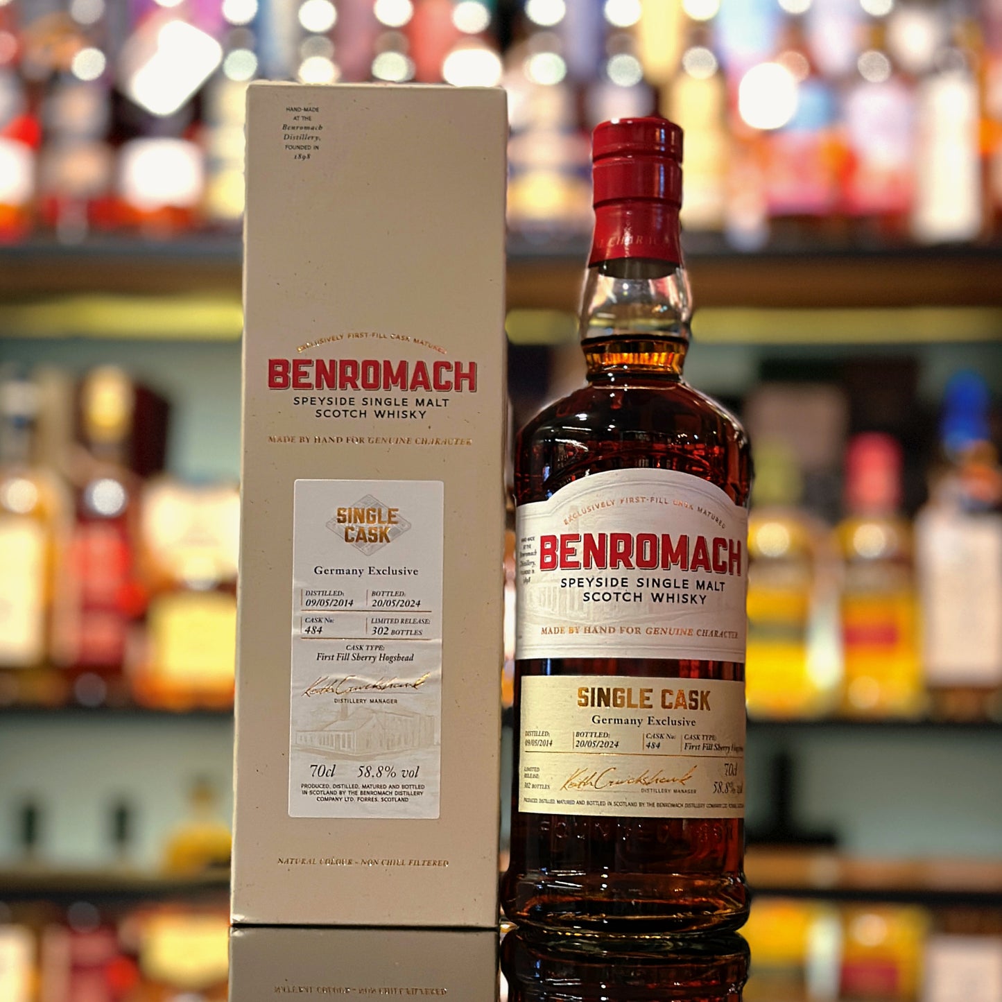 Benromach 10 Year Old 2014-2024 First-fill Sherry Hogshead #484 Single Malt Scotch Whisky