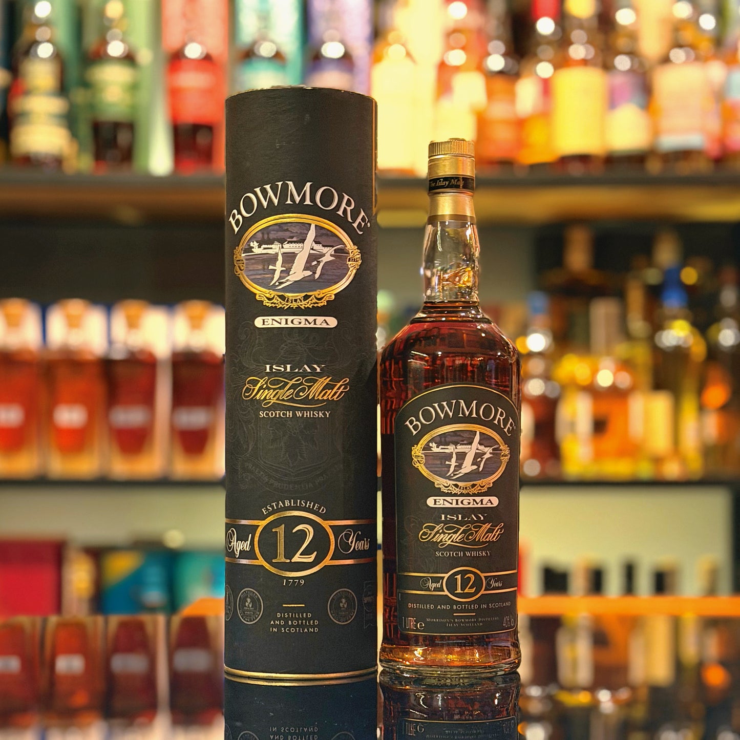 Bowmore 12 Year Old Enigma Single Malt Scotch Whisky (2000s) (1000ml)