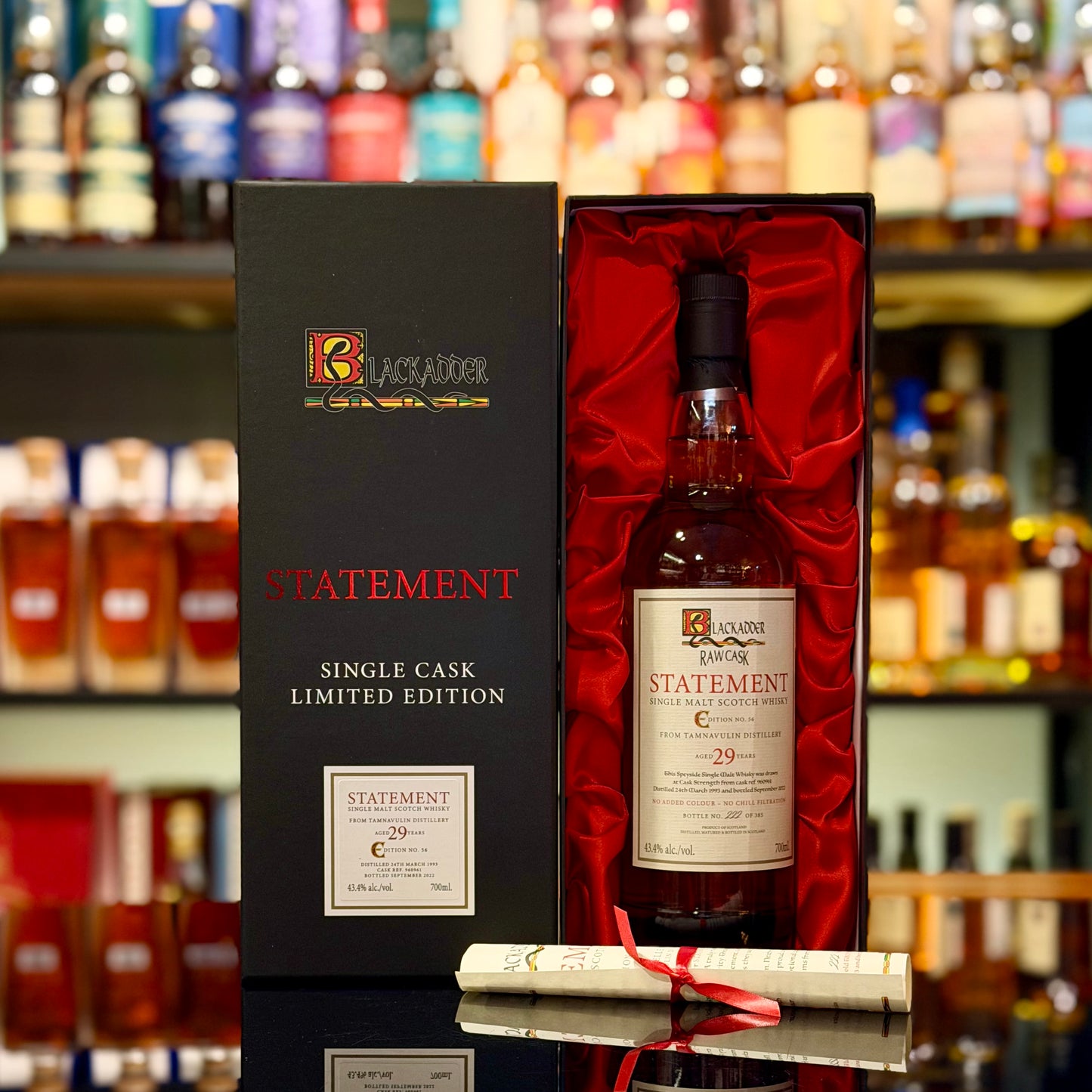 Tamnavulin 29 Year Old 1993-2022 Cask #960961 Raw Cask Statement Edition No. 56 by Blackadder Single Malt Scotch Whisky