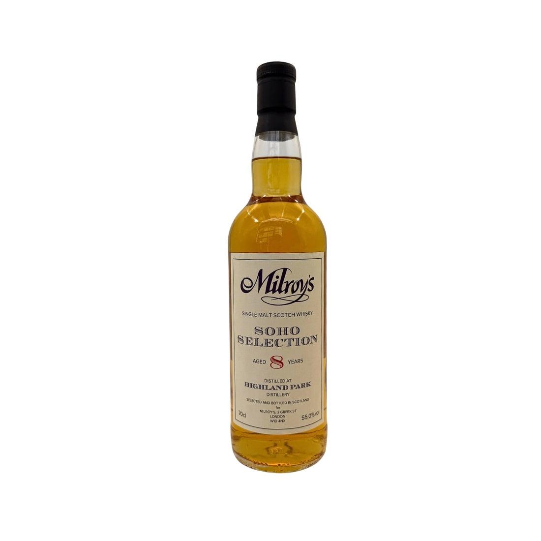 Highland Park 8 Year Old 2016-2025 Virgin Oak Barrel #536 "Soho Selection" by Milroy's Single Malt Scotch Whisky