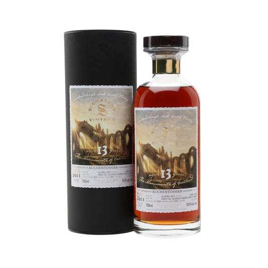 Auchentoshan 13 Year Old 2013-2026 First-fill Oloroso Sherry Butt Finish "The Monuments of Scotland" by Signatory Vintage Single Malt Scotch Whisky