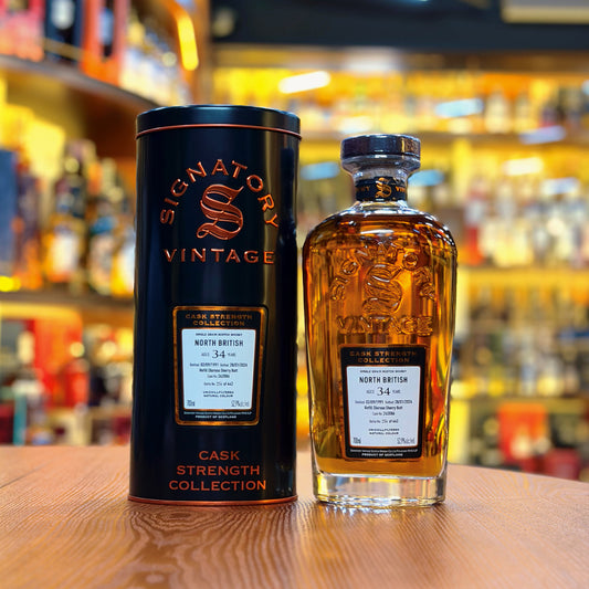 North British 34 Year Old 1991-2026 Refill Oloroso Sherry Butt #262086 by Signatory Vintage Single Grain Scotch Whisky