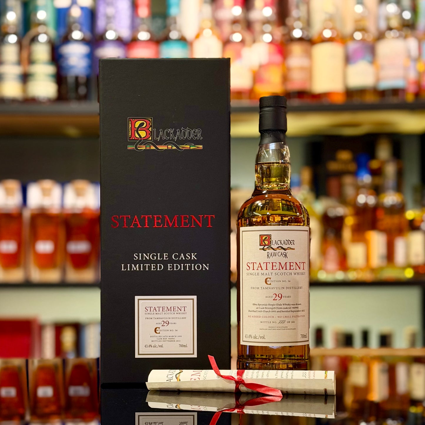 Tamnavulin 29 Year Old 1993-2022 Cask #960961 Raw Cask Statement Edition No. 56 by Blackadder Single Malt Scotch Whisky