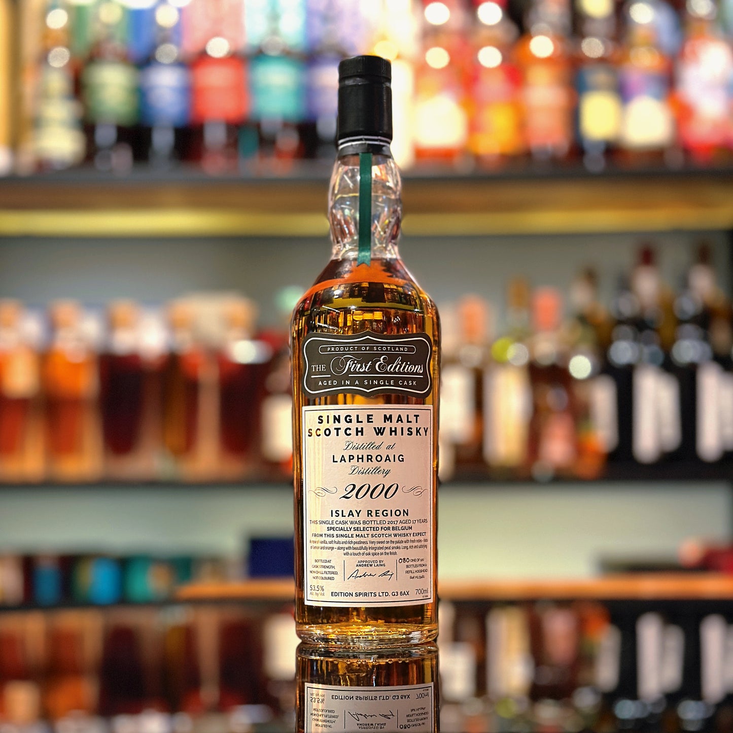 Laphroaig 17 Year Old 2000-2017 Refill Hogshead #HL 13461 by The First Editions Single Malt Scotch Whisky (No Box)