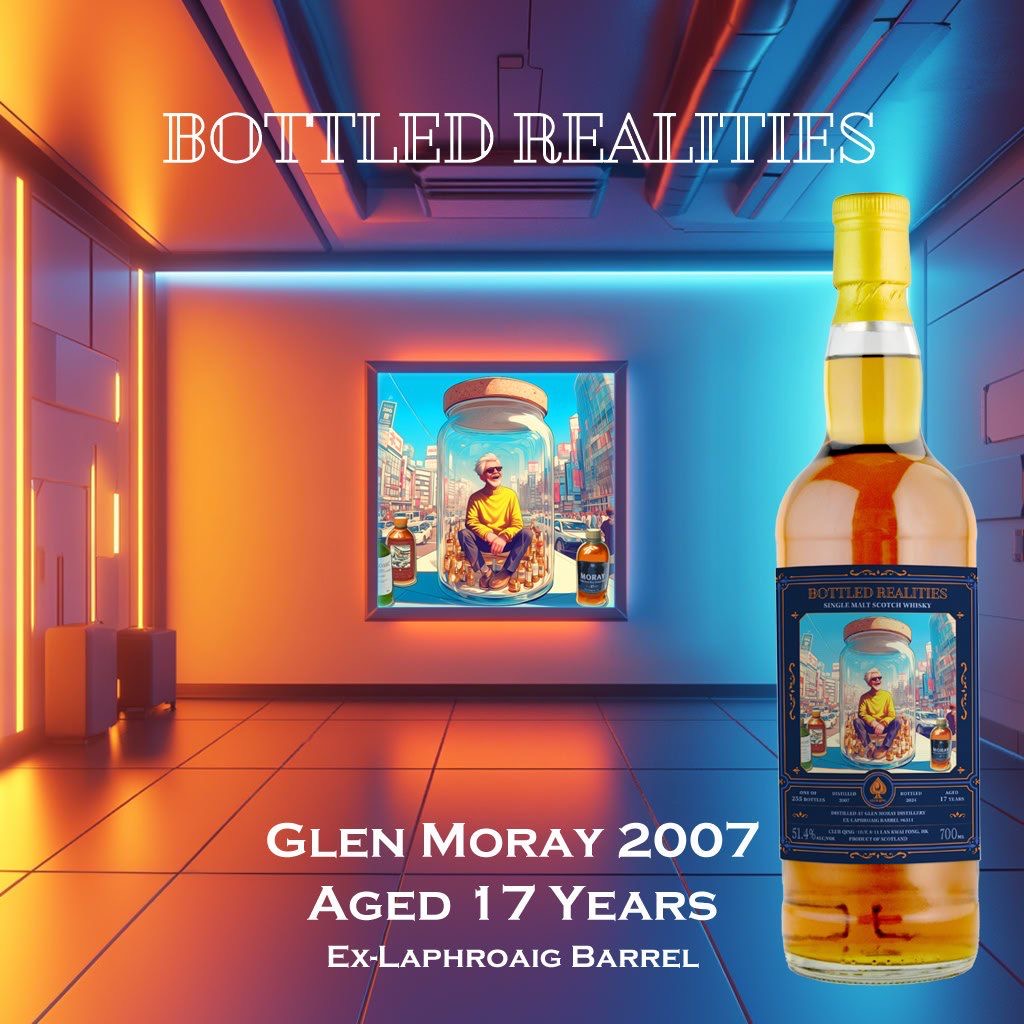 Glen Moray 17 Year Old 2007 “Bottled Realities No. 1” by Club Qing Single Malt Scotch Whisky